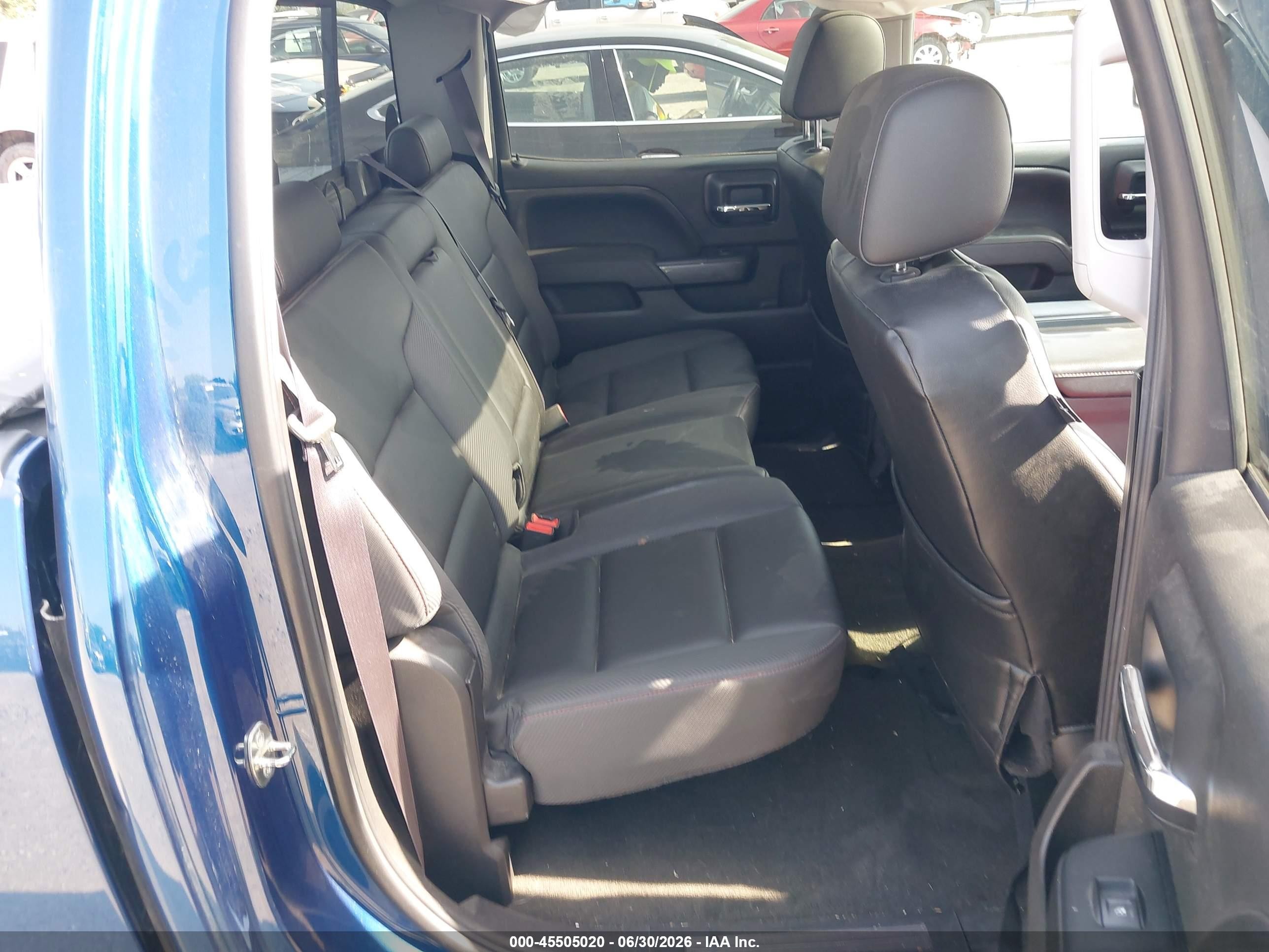 2015 Gmc Sierra 1500 Slt Blue vin: 3GTU2VEC7FG270598