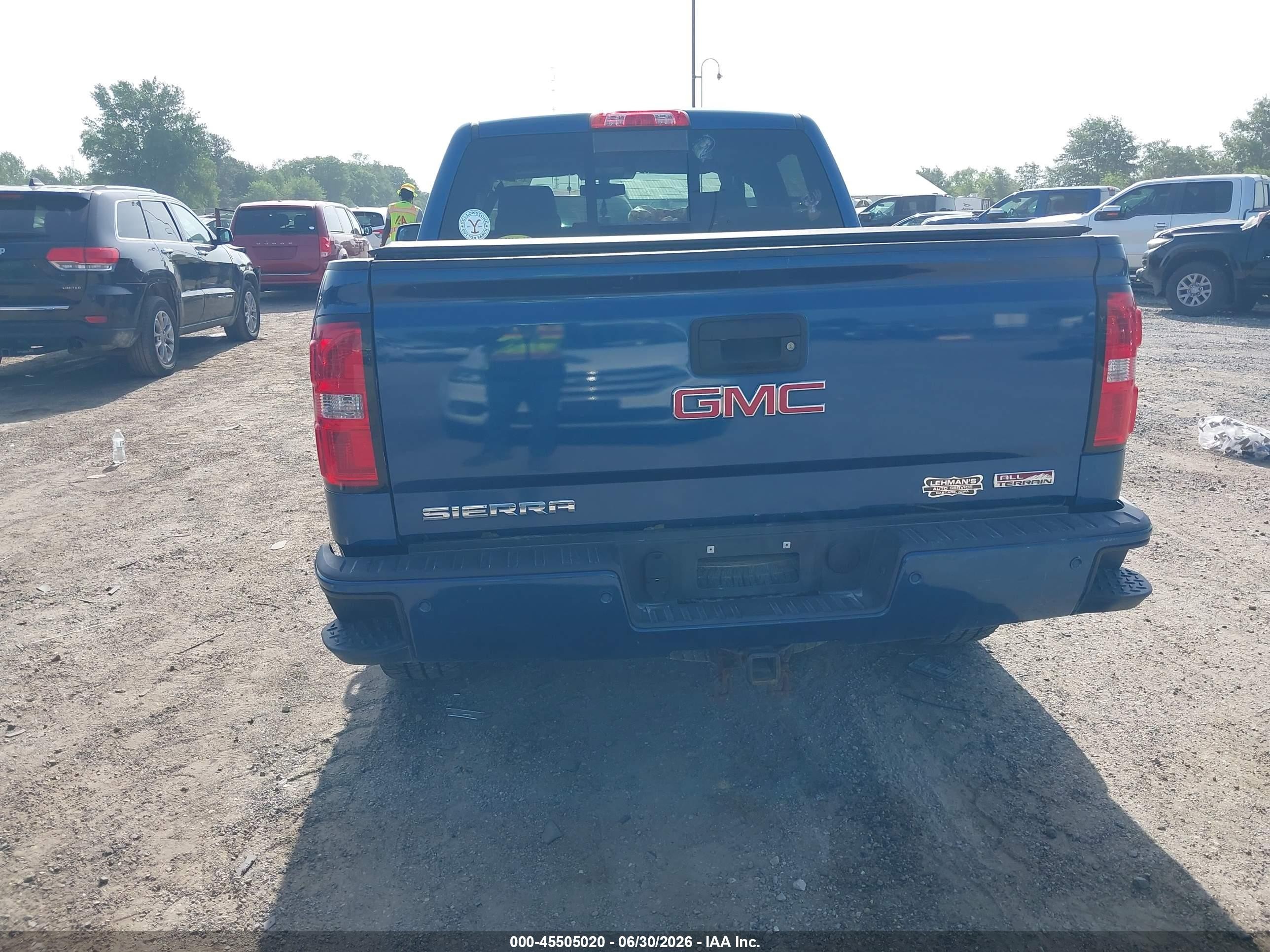 2015 Gmc Sierra 1500 Slt Blue vin: 3GTU2VEC7FG270598
