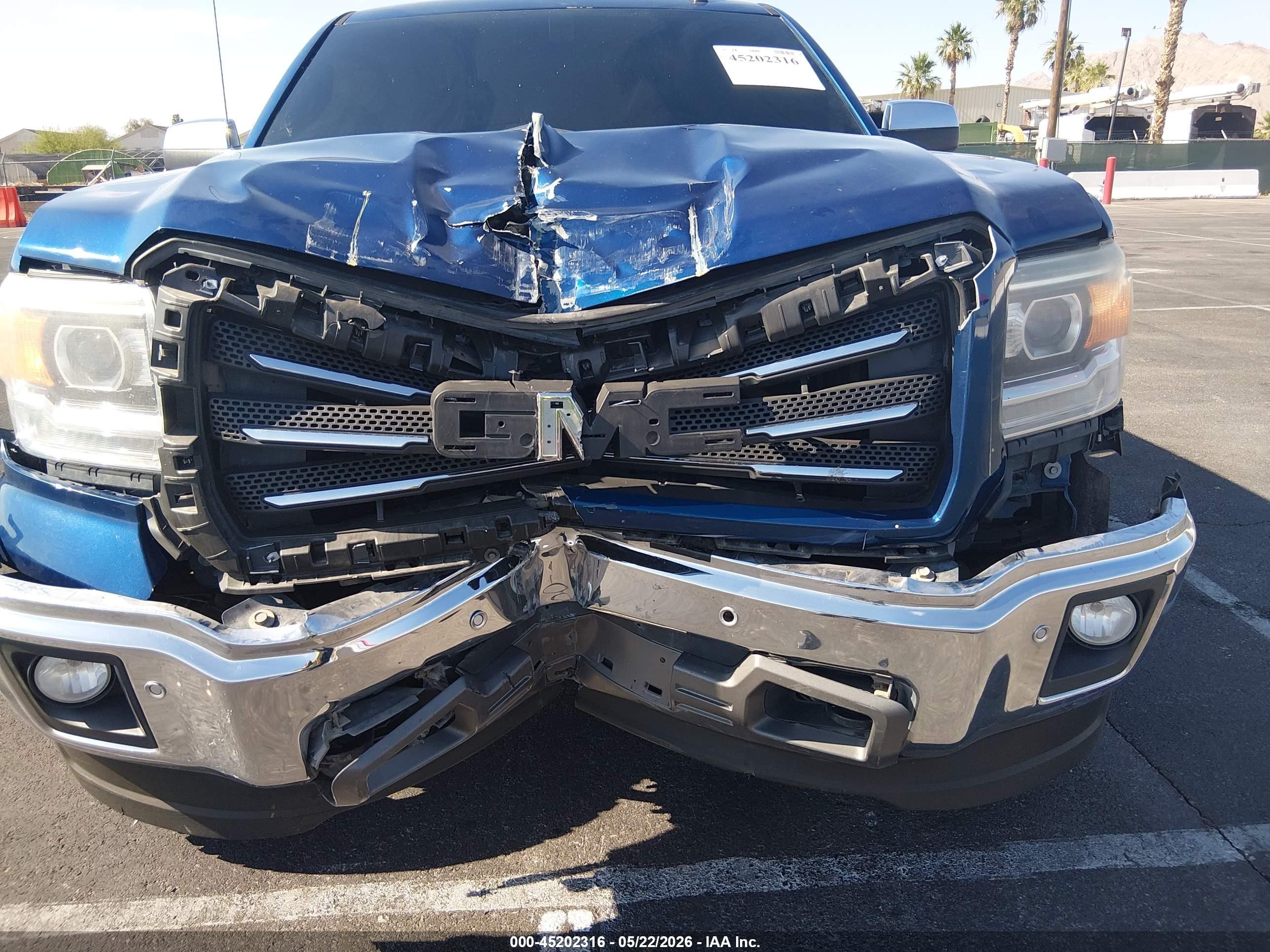 2015 Gmc Sierra 1500 Slt Blue vin: 3GTU2VEC7FG274814
