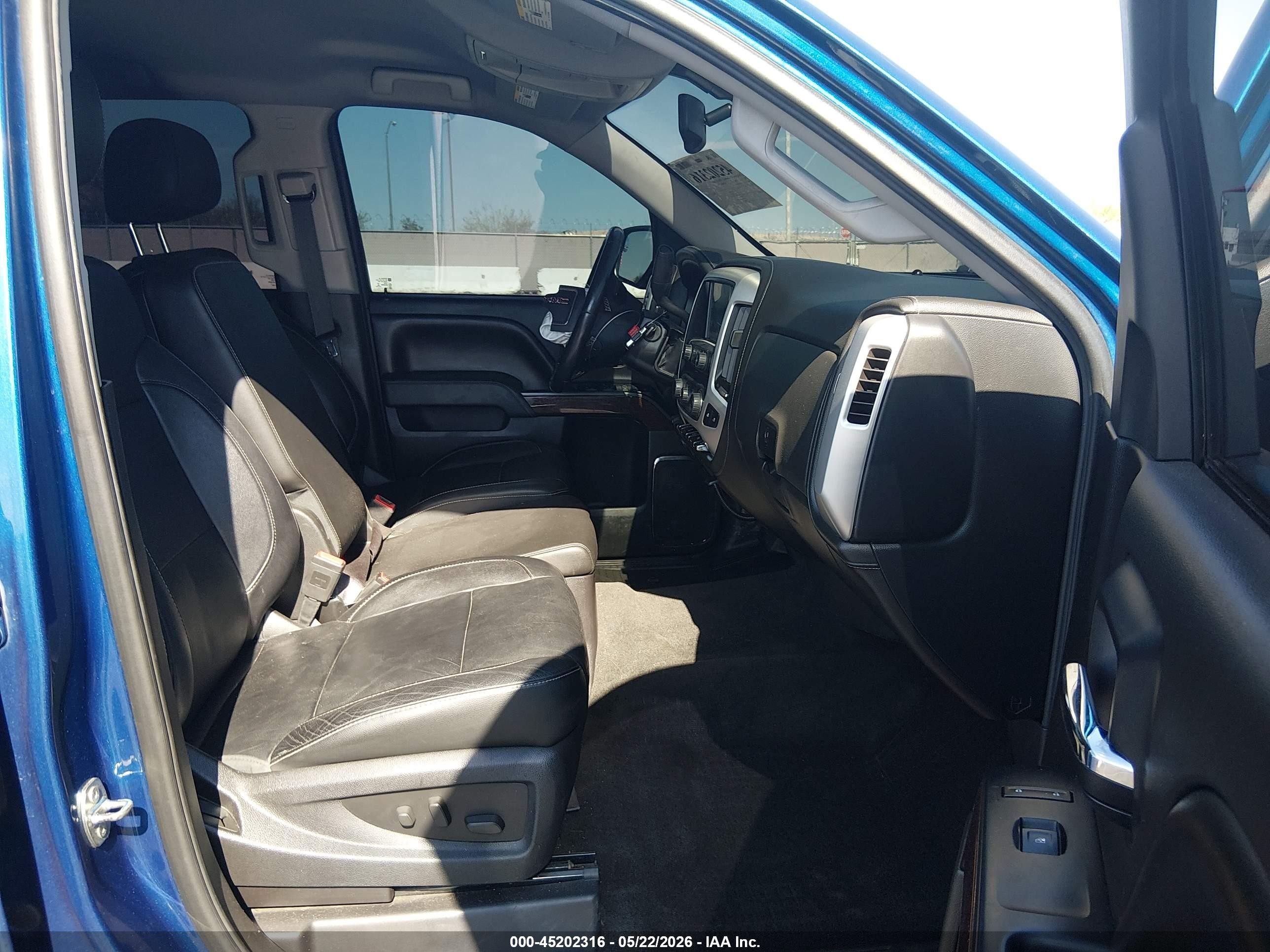 2015 Gmc Sierra 1500 Slt Blue vin: 3GTU2VEC7FG274814