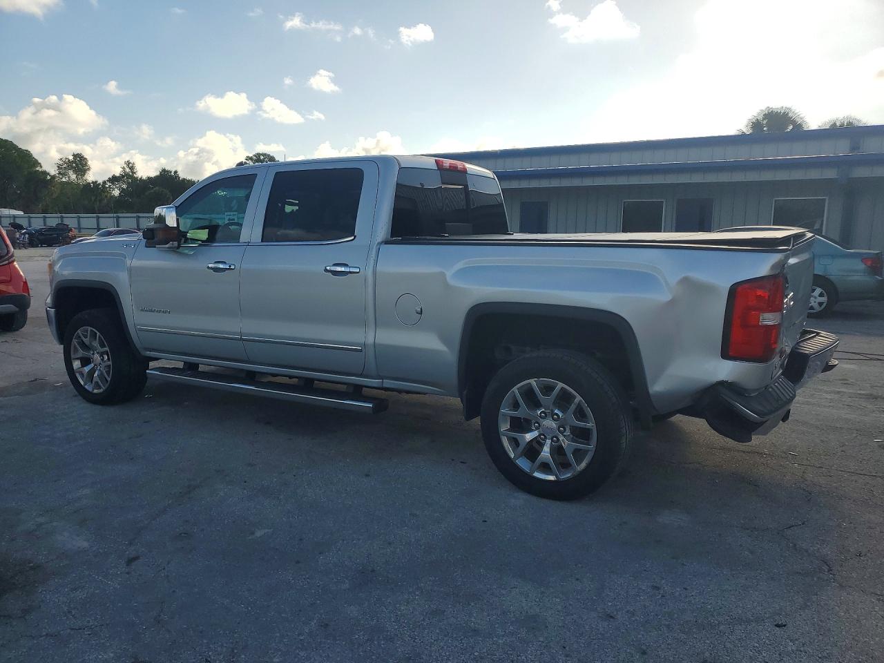 2015 Gmc Sierra K1500 Slt Silver vin: 3GTU2VEC7FG302045