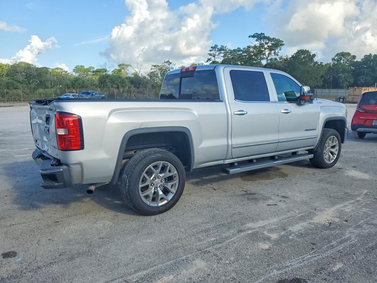 2015 Gmc Sierra K1500 Slt Silver vin: 3GTU2VEC7FG302045