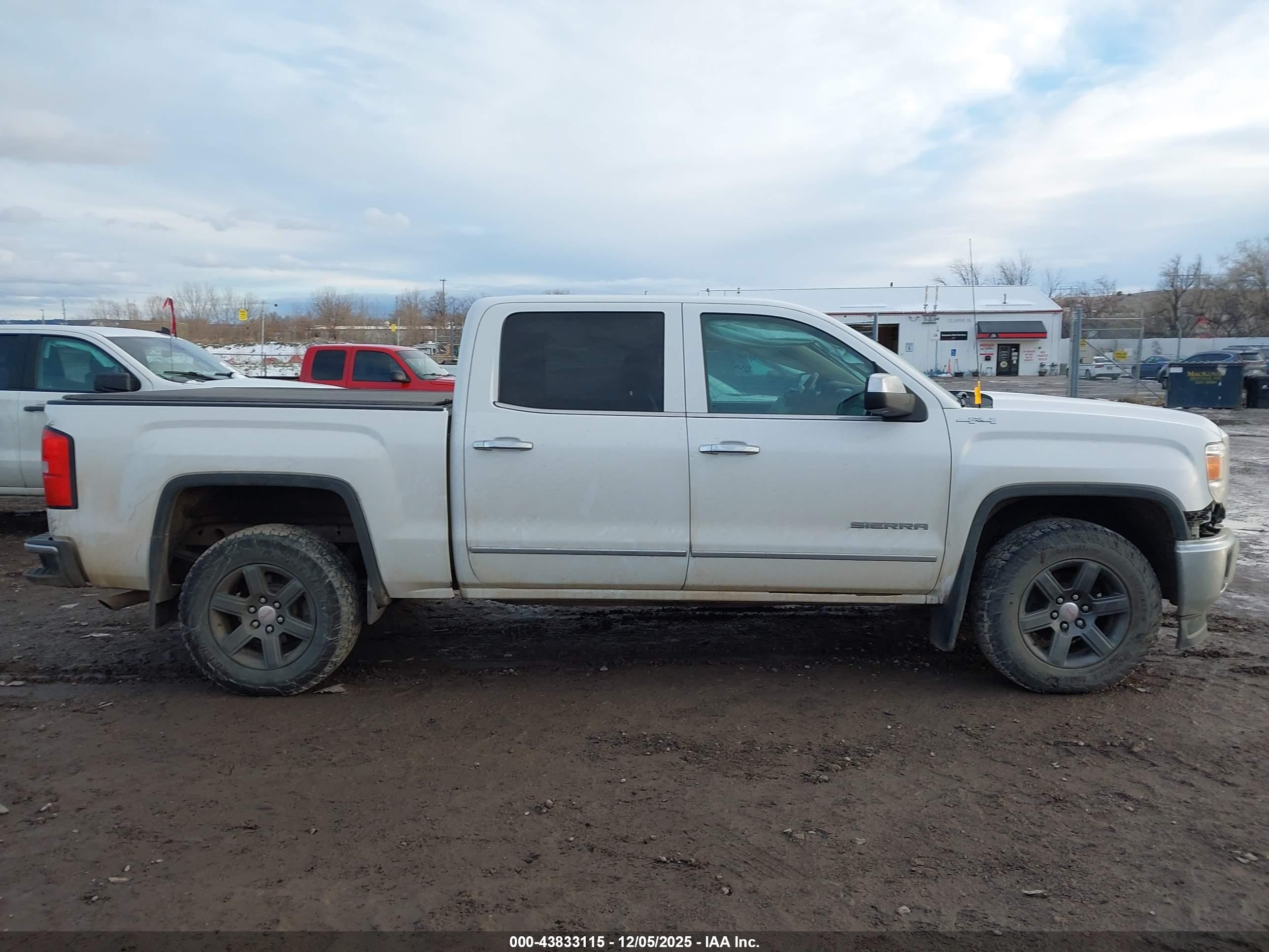 2015 Gmc Sierra 1500 Slt White vin: 3GTU2VEC7FG429281