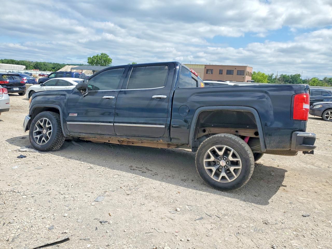 2014 Gmc Sierra K1500 Slt Black vin: 3GTU2VEC8EG132163