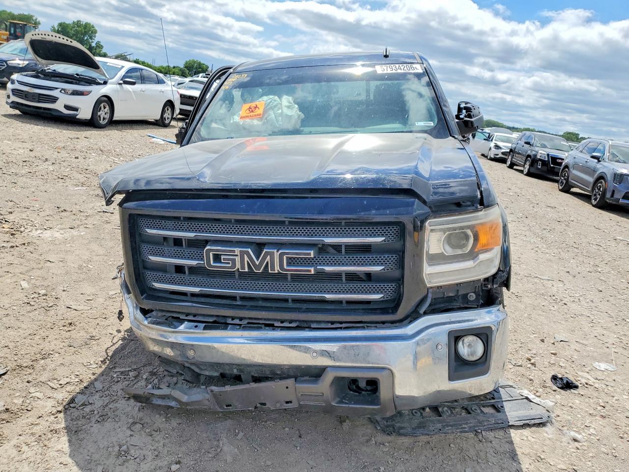 2014 Gmc Sierra K1500 Slt Black vin: 3GTU2VEC8EG132163