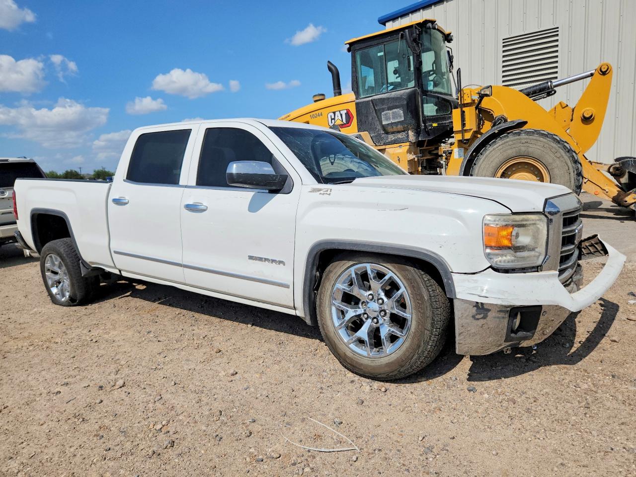 2014 Gmc Sierra K1500 Slt Белый vin: 3GTU2VEC8EG282404