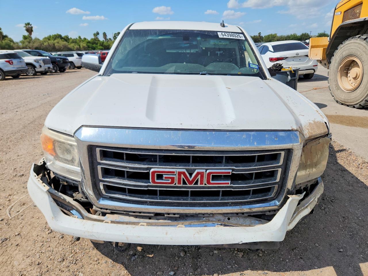 2014 Gmc Sierra K1500 Slt Белый vin: 3GTU2VEC8EG282404