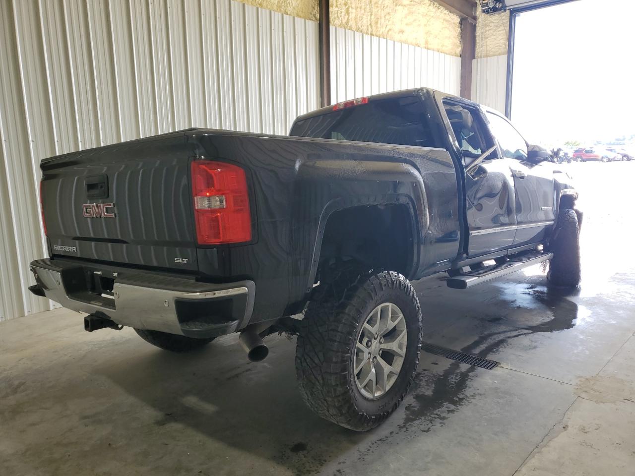 2014 Gmc Sierra K1500 Slt Black vin: 3GTU2VEC8EG296495 Damage: Right Rear Door, Severe Damage, Replacement Required