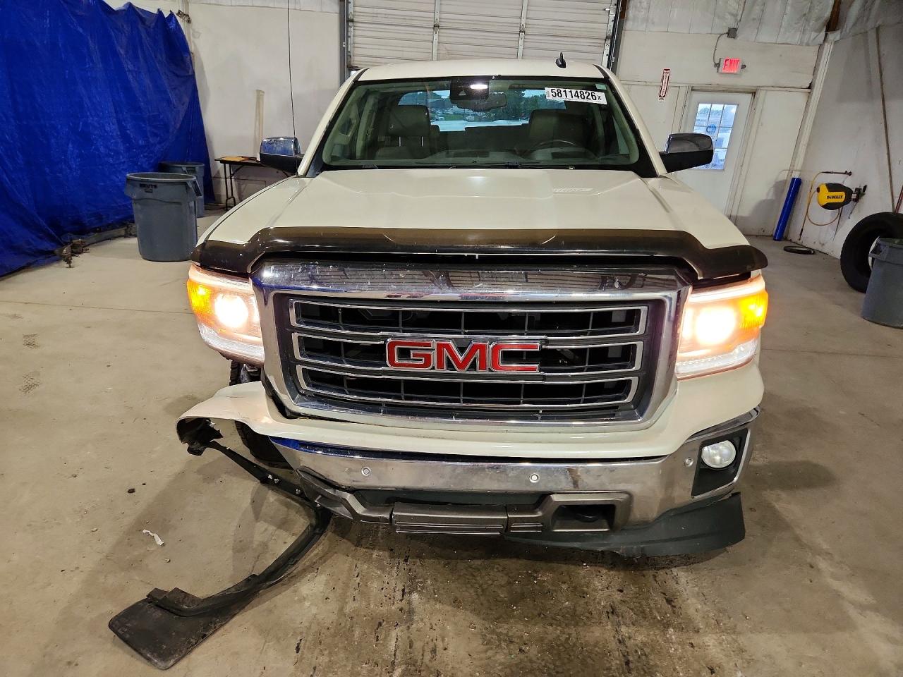 2014 Gmc Sierra K1500 Slt Silver vin: 3GTU2VEC8EG306104