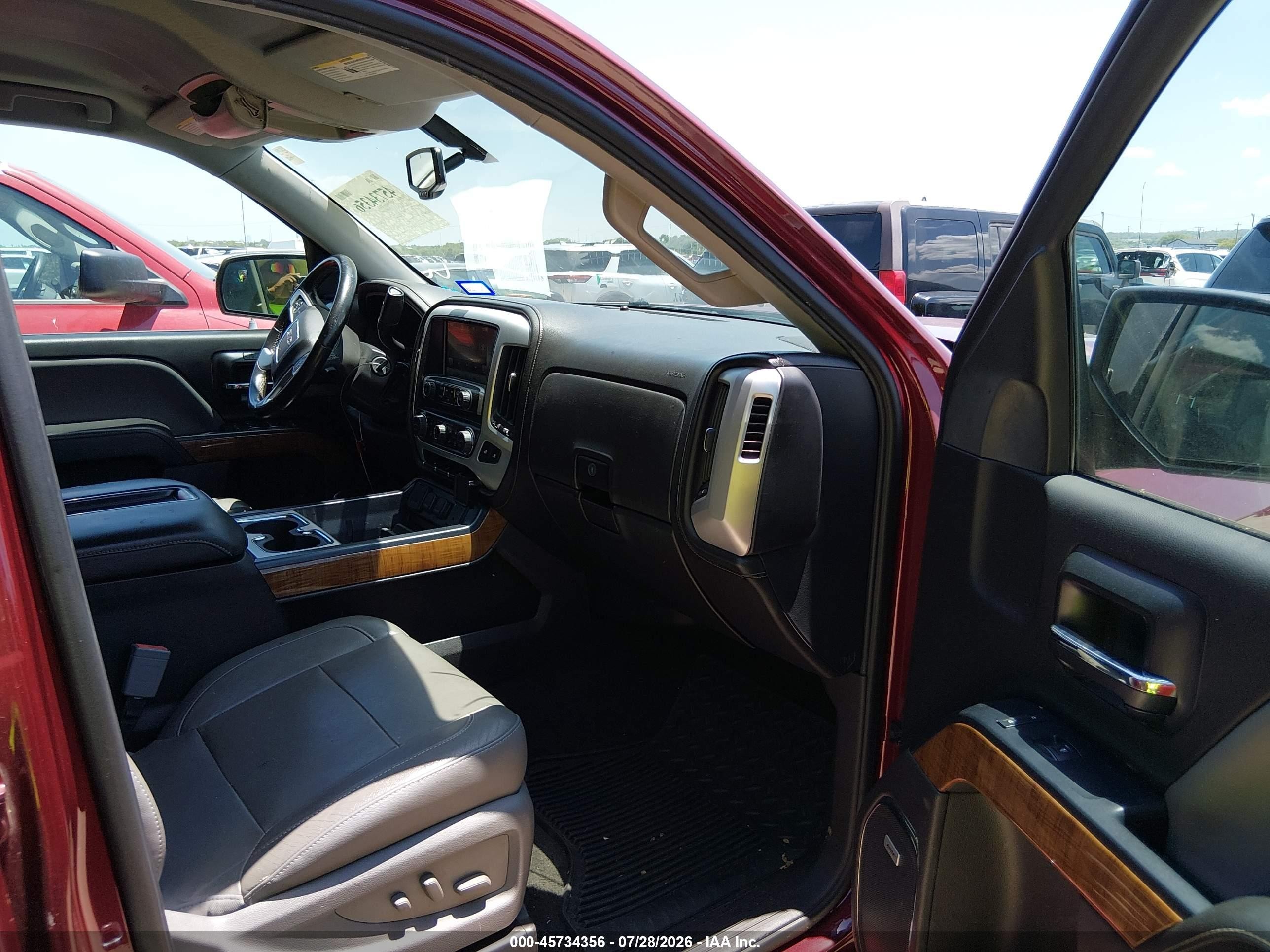 2014 Gmc Sierra 1500 Slt Burgundy vin: 3GTU2VEC8EG328930