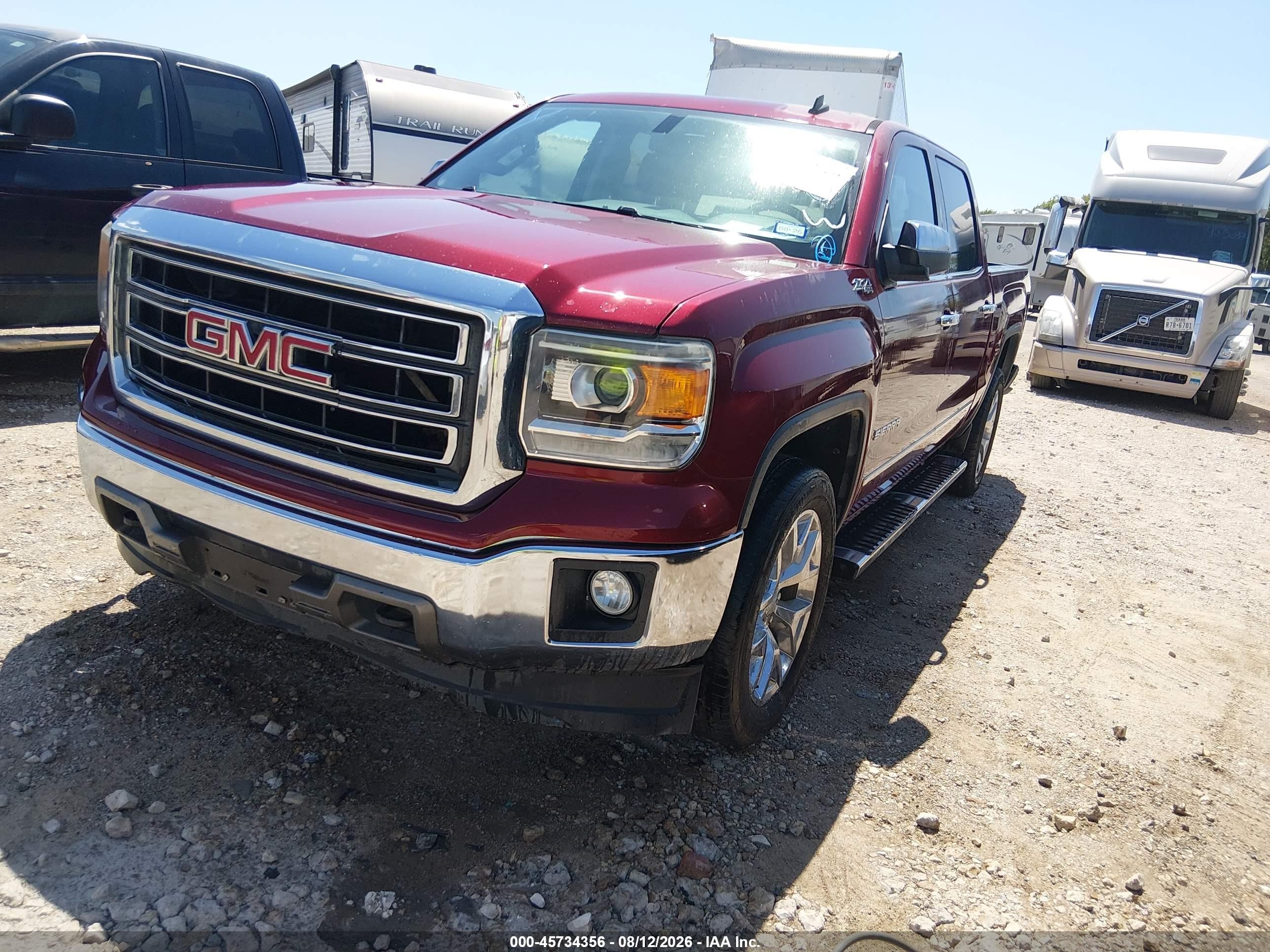 2014 Gmc Sierra 1500 Slt Burgundy vin: 3GTU2VEC8EG328930