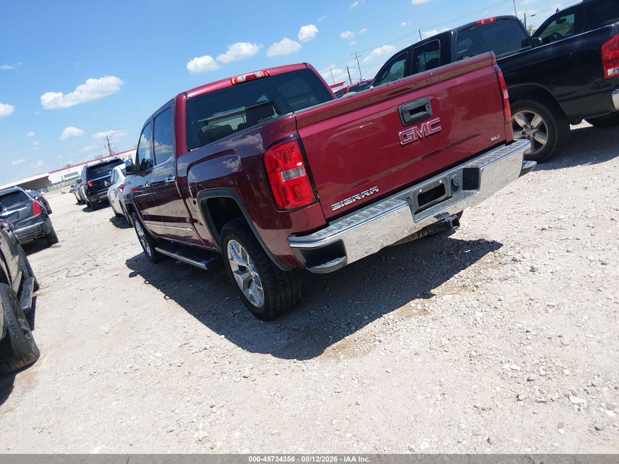 2014 Gmc Sierra 1500 Slt Burgundy vin: 3GTU2VEC8EG328930