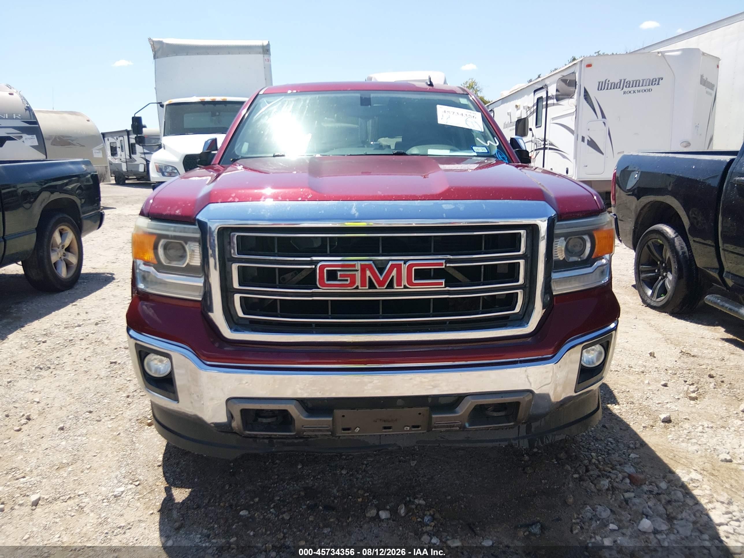 2014 Gmc Sierra 1500 Slt Burgundy vin: 3GTU2VEC8EG328930