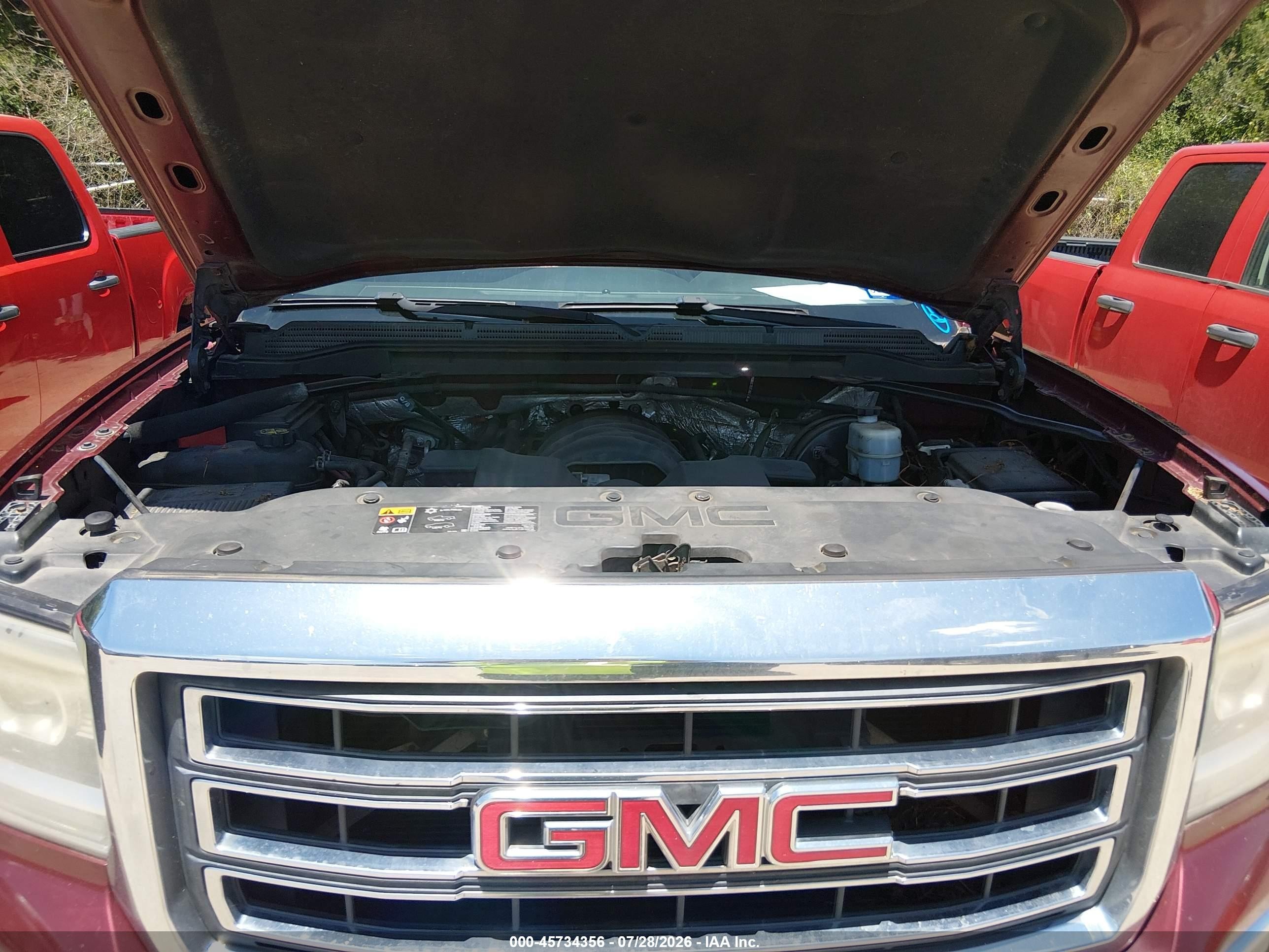 2014 Gmc Sierra 1500 Slt Burgundy vin: 3GTU2VEC8EG328930