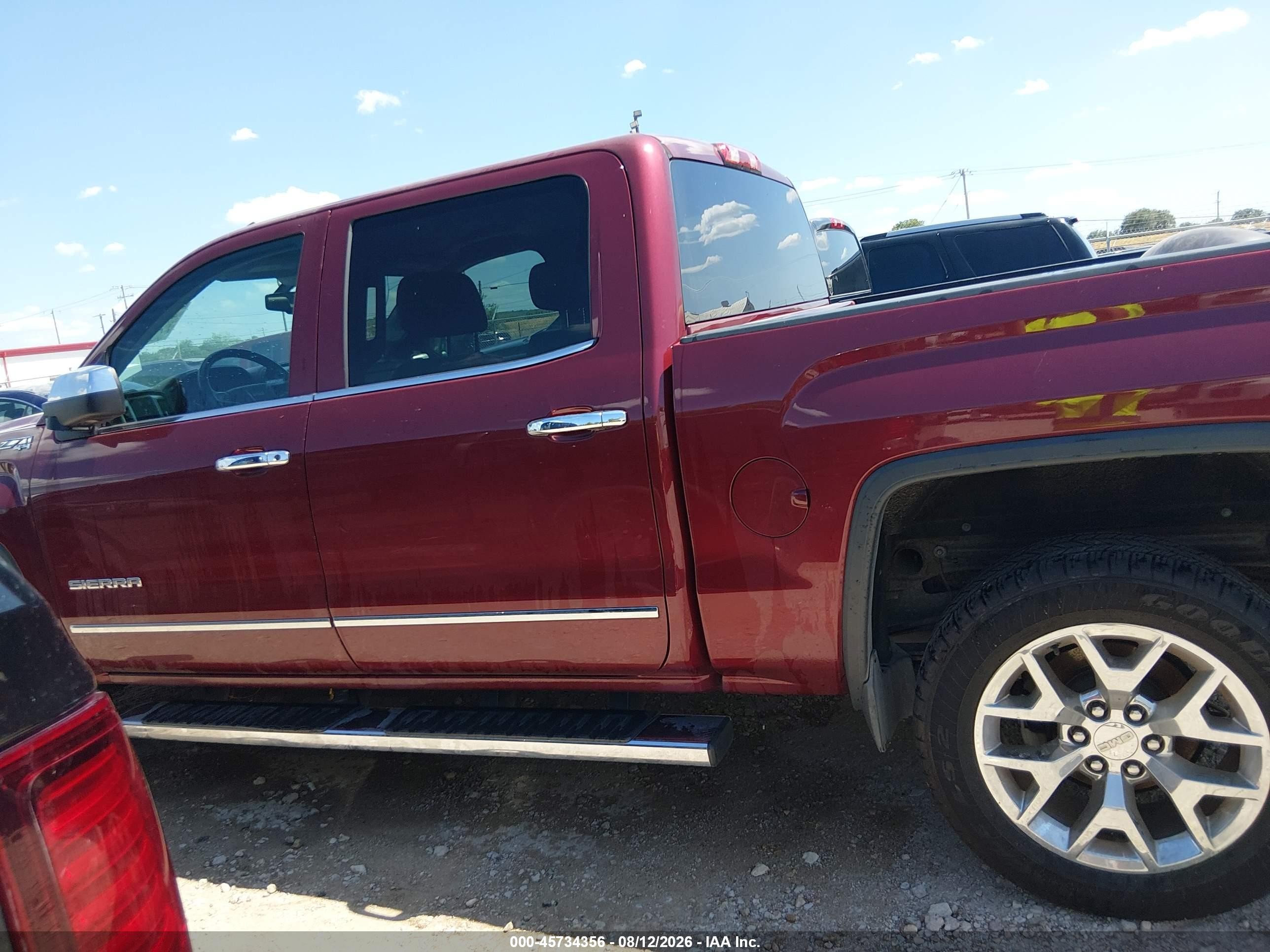 2014 Gmc Sierra 1500 Slt Burgundy vin: 3GTU2VEC8EG328930
