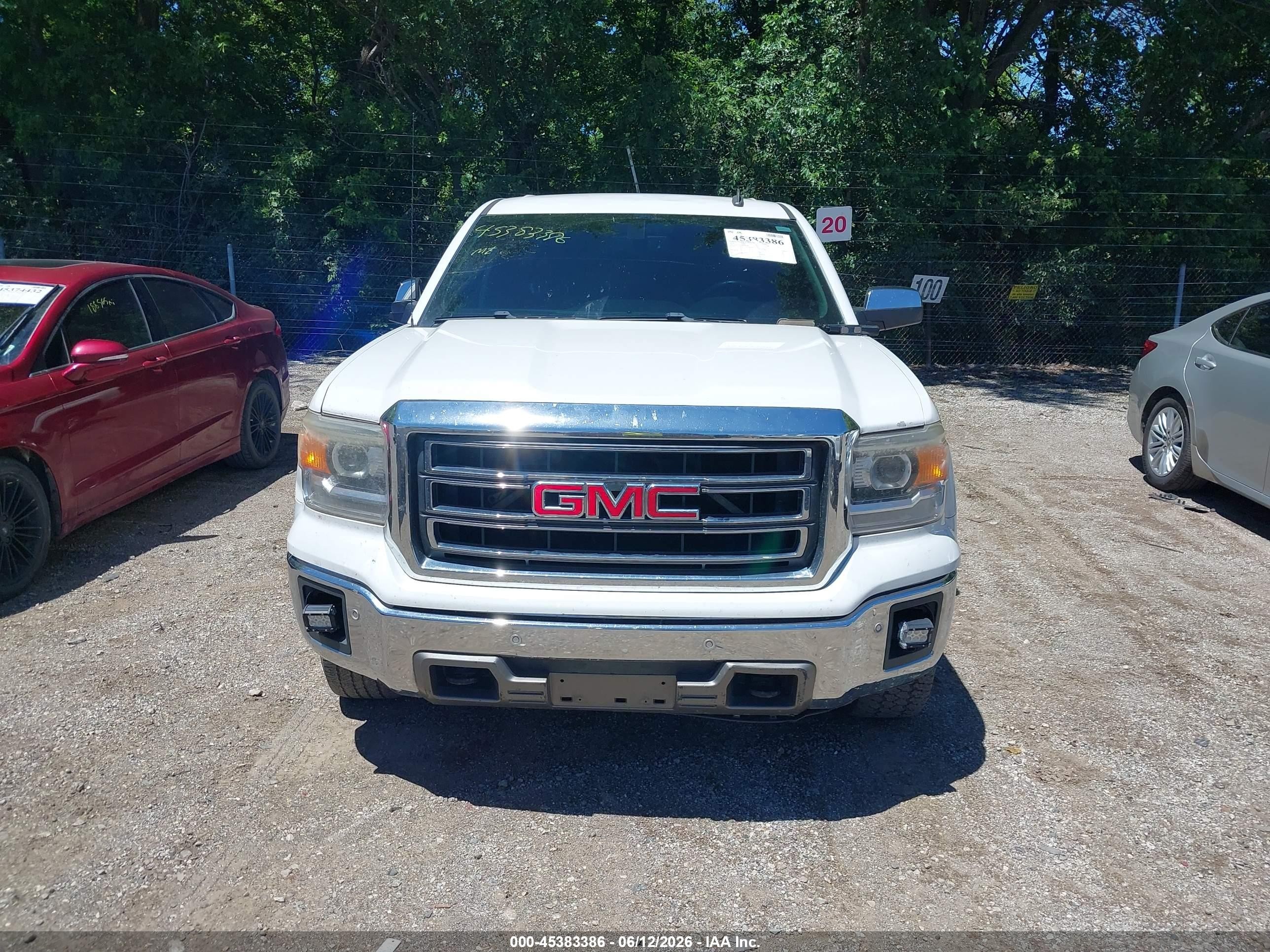2014 Gmc Sierra 1500 Slt White vin: 3GTU2VEC8EG382180