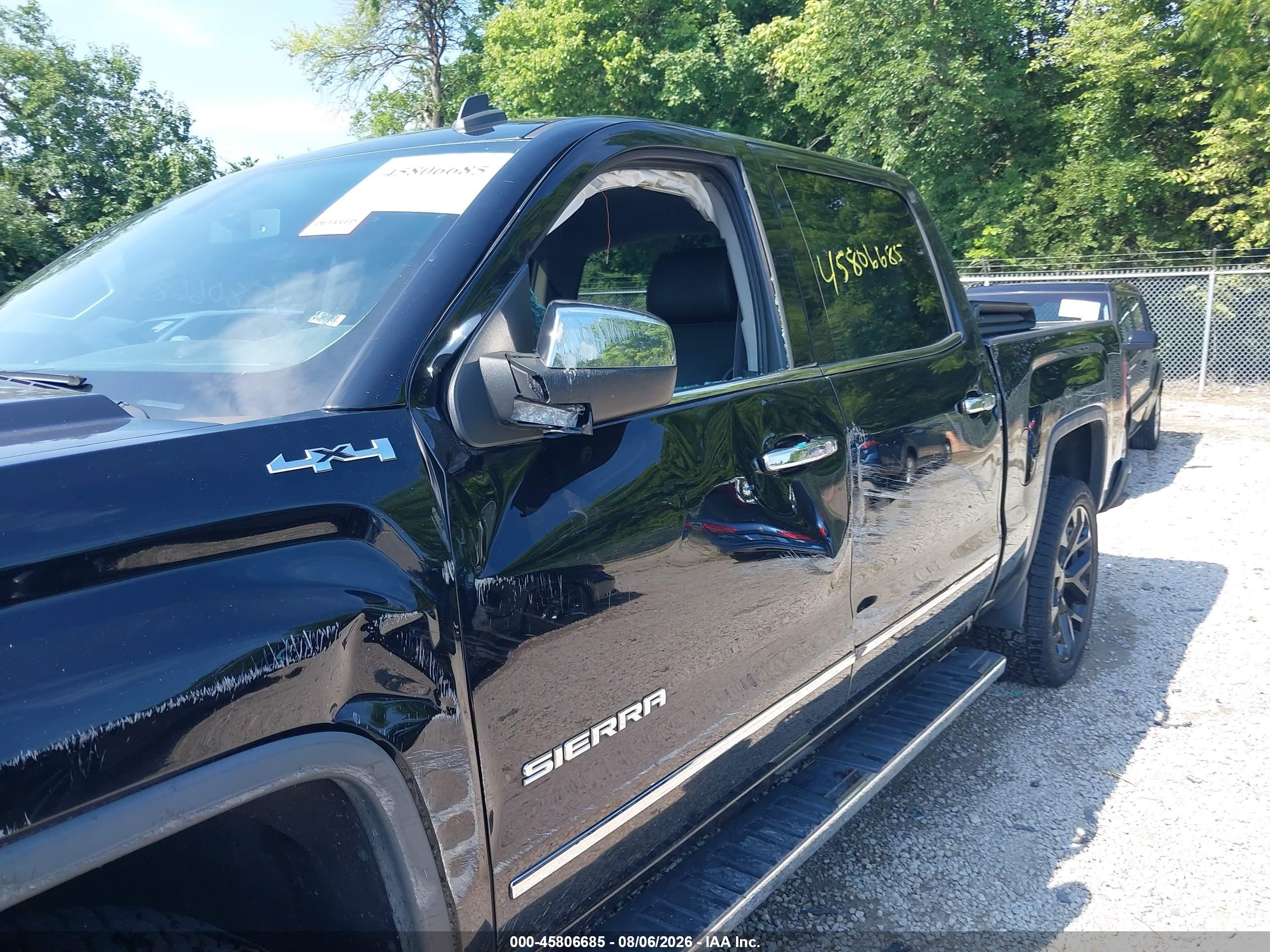 2014 Gmc Sierra 1500 Slt Black vin: 3GTU2VEC8EG529646