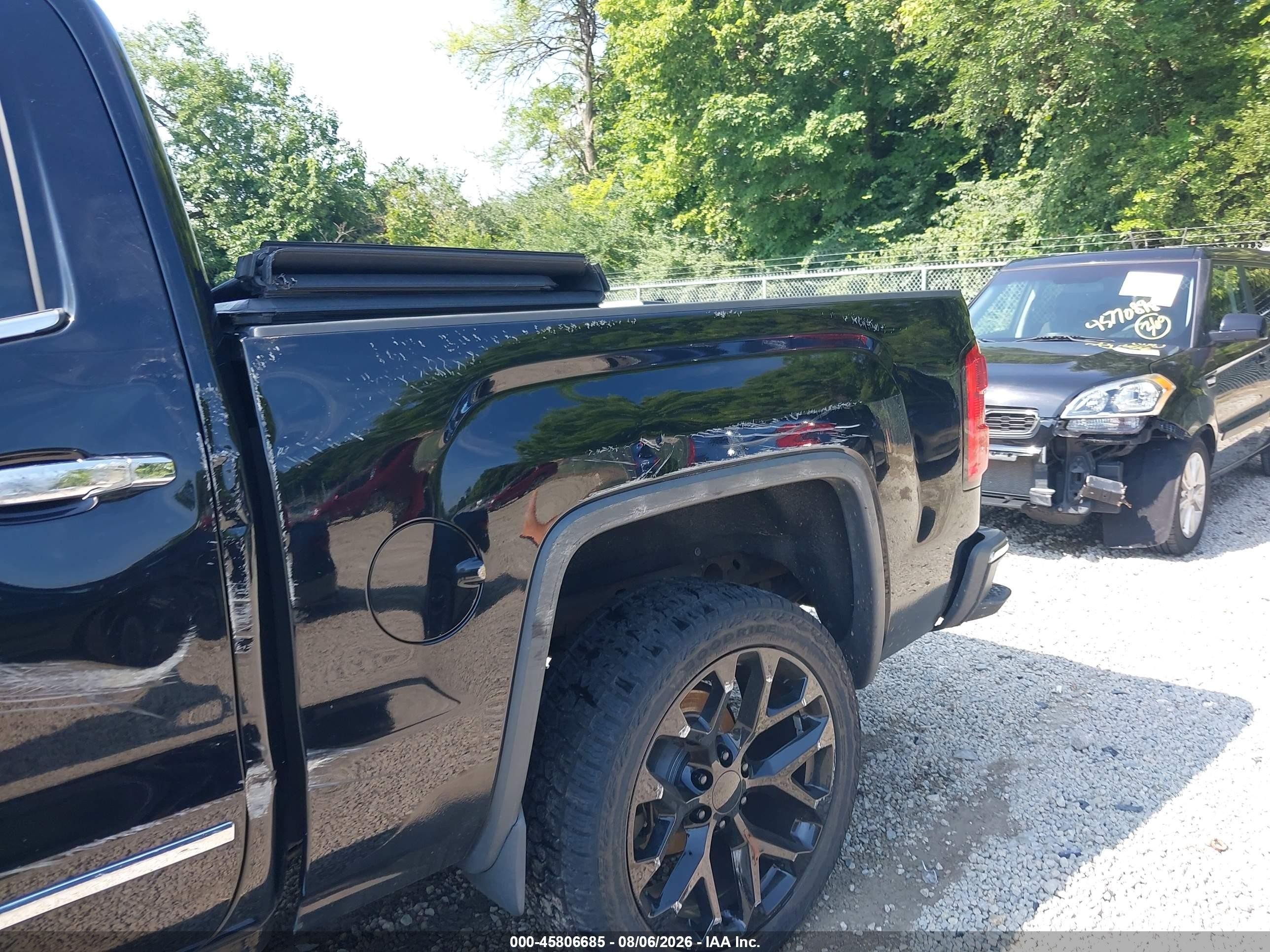 2014 Gmc Sierra 1500 Slt Black vin: 3GTU2VEC8EG529646