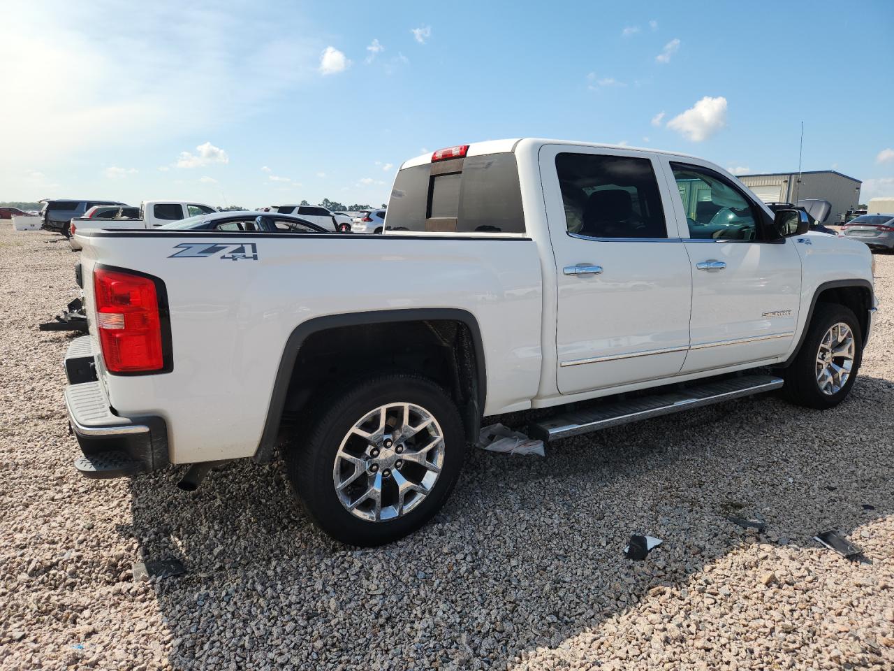 2014 Gmc Sierra K1500 Slt White vin: 3GTU2VEC8EG531980