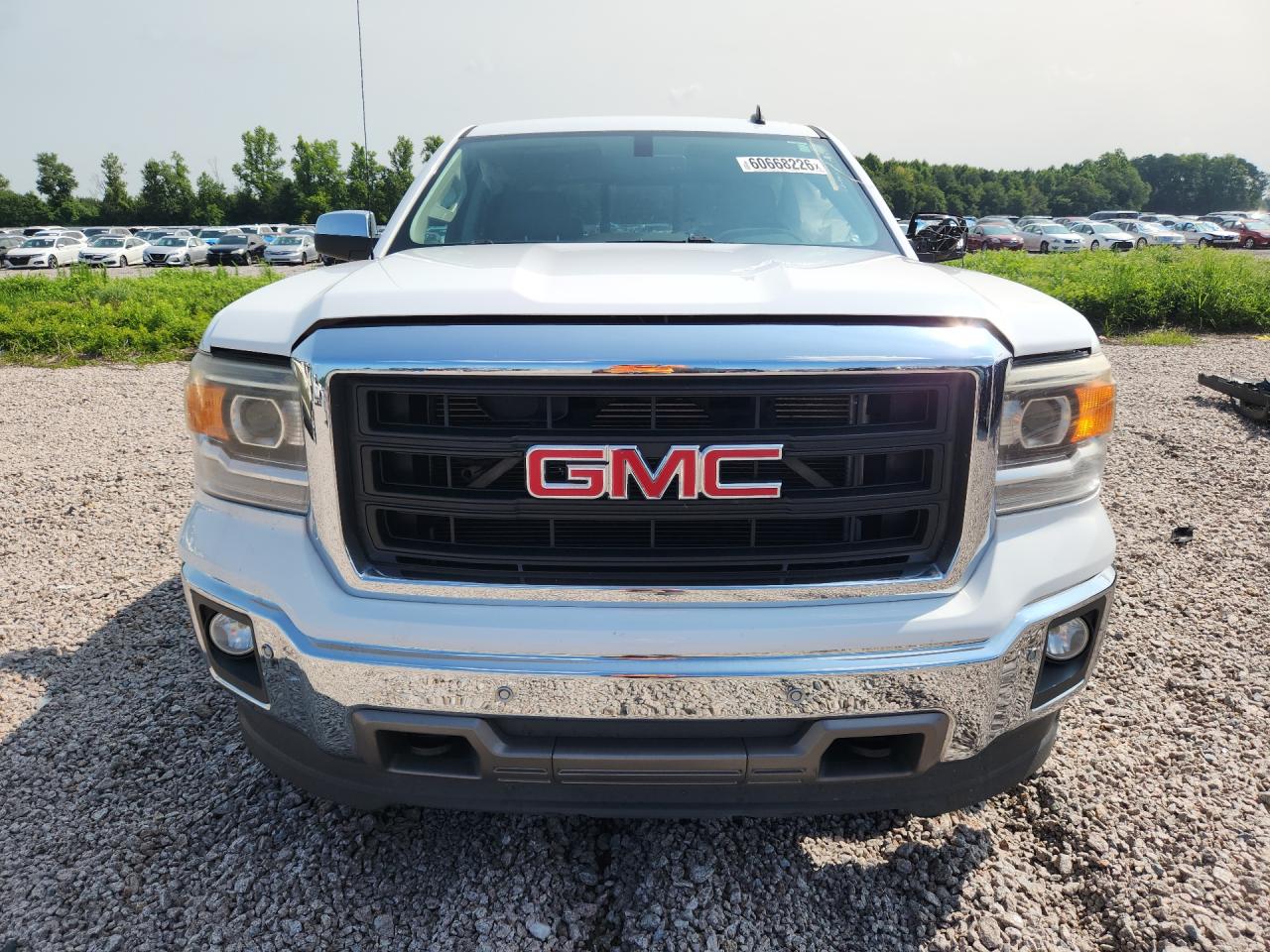 2014 Gmc Sierra K1500 Slt White vin: 3GTU2VEC8EG531980