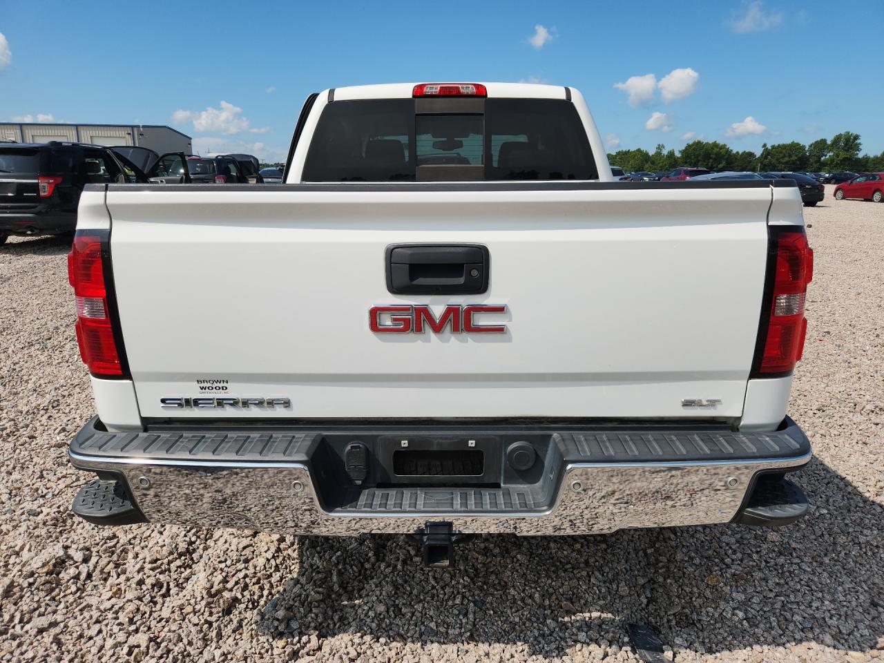 2014 Gmc Sierra K1500 Slt White vin: 3GTU2VEC8EG531980