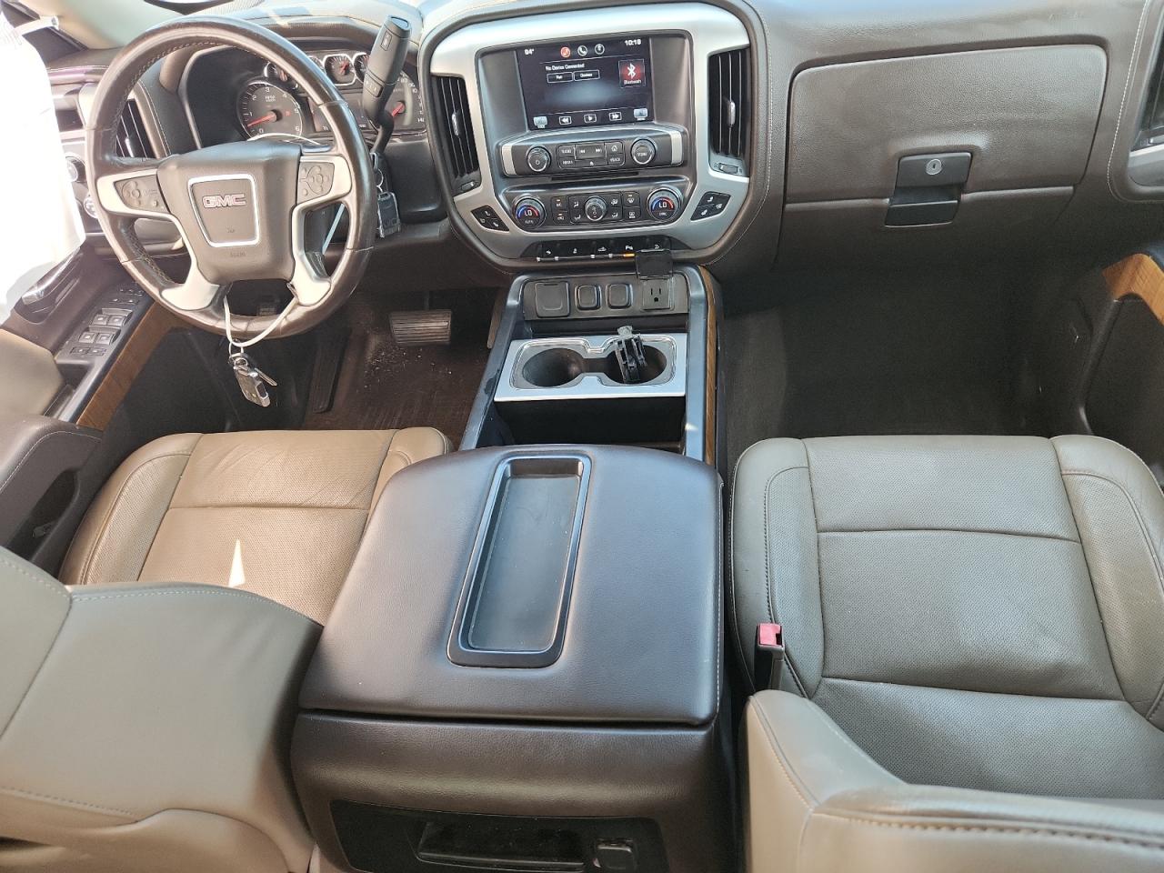 2014 Gmc Sierra K1500 Slt White vin: 3GTU2VEC8EG531980