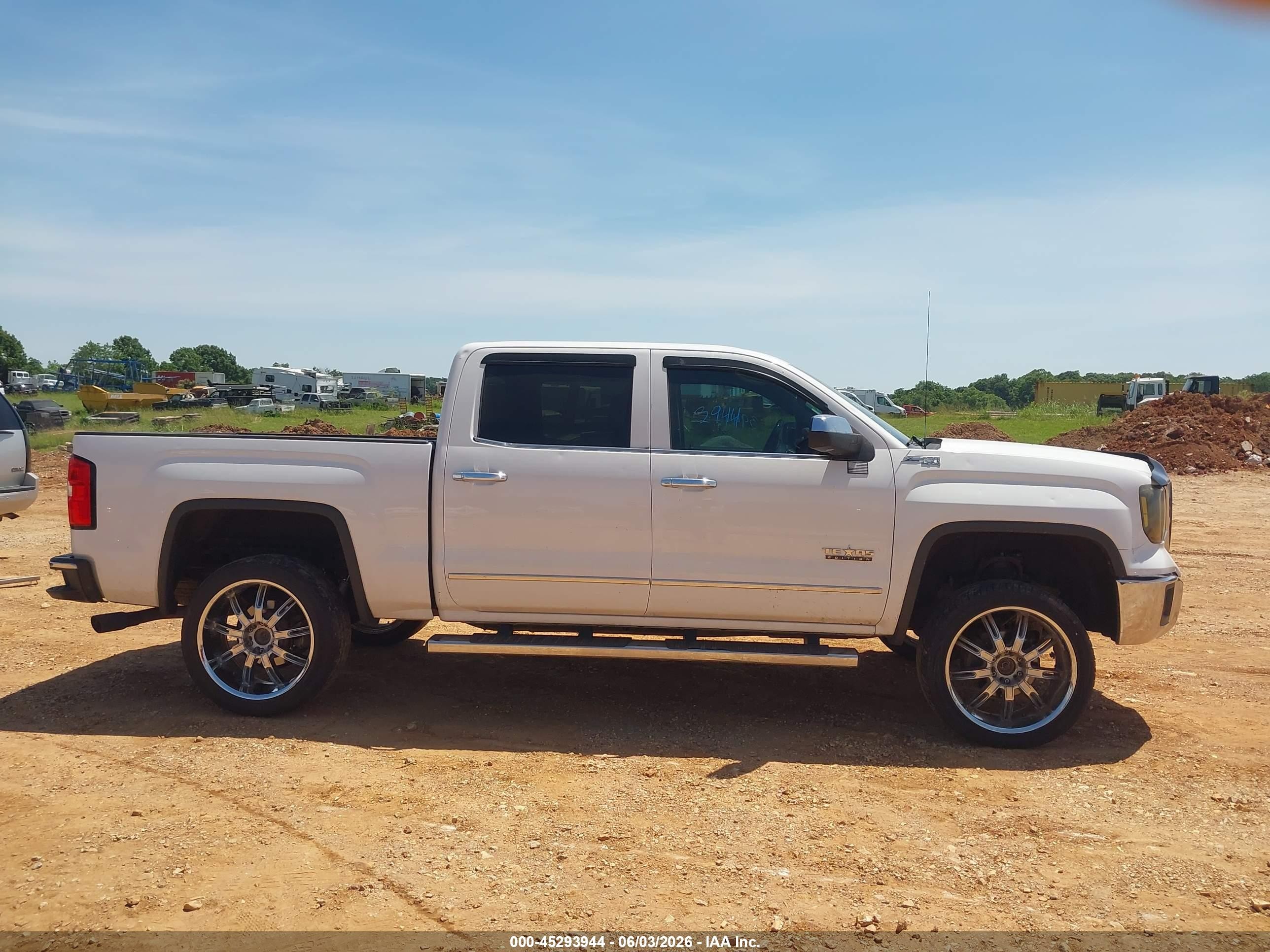 2014 Gmc Sierra 1500 Slt White vin: 3GTU2VEC8EG569421
