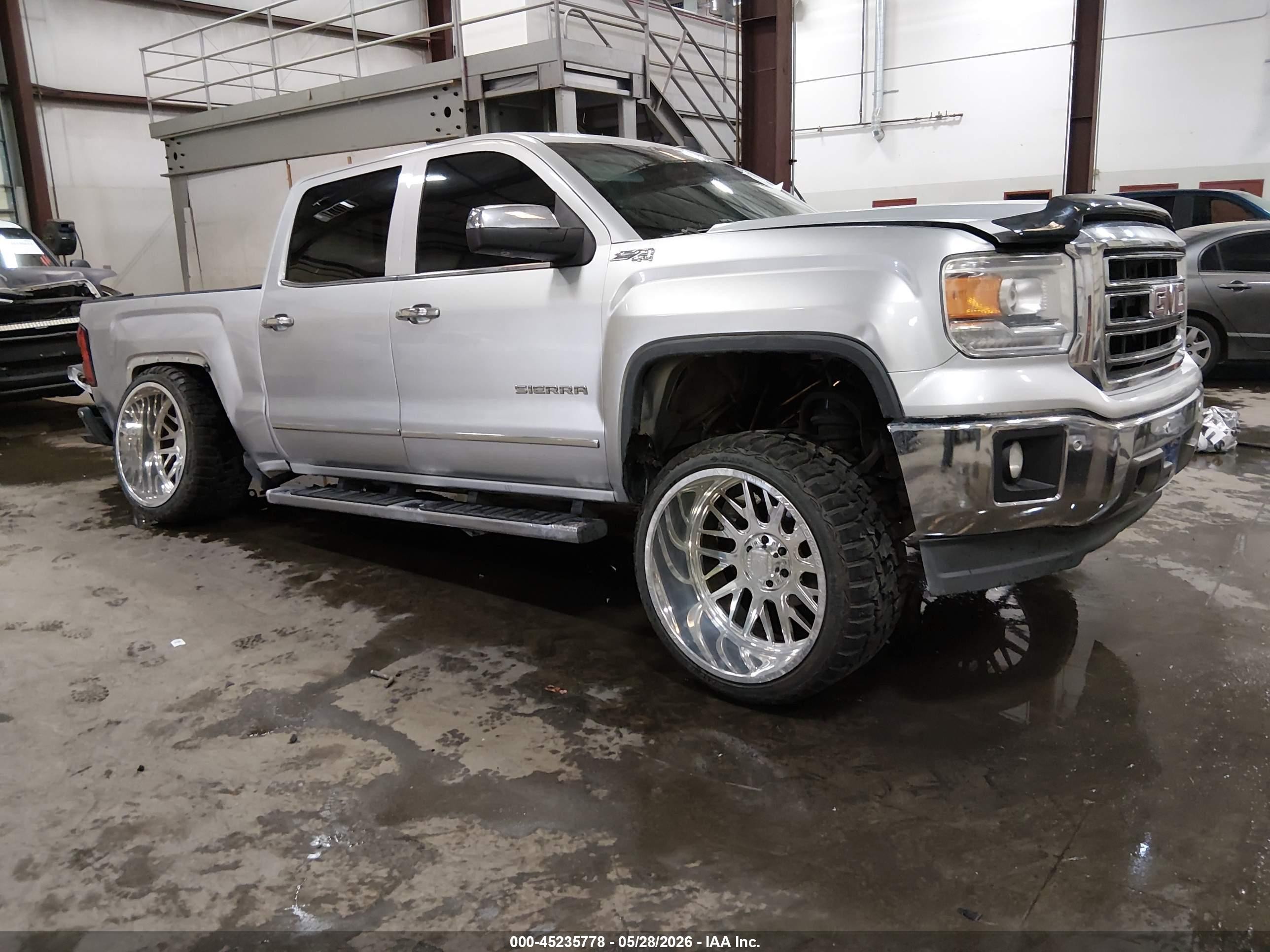 2015 Gmc Sierra K1500 Slt Silver vin: 3GTU2VEC8FG156917