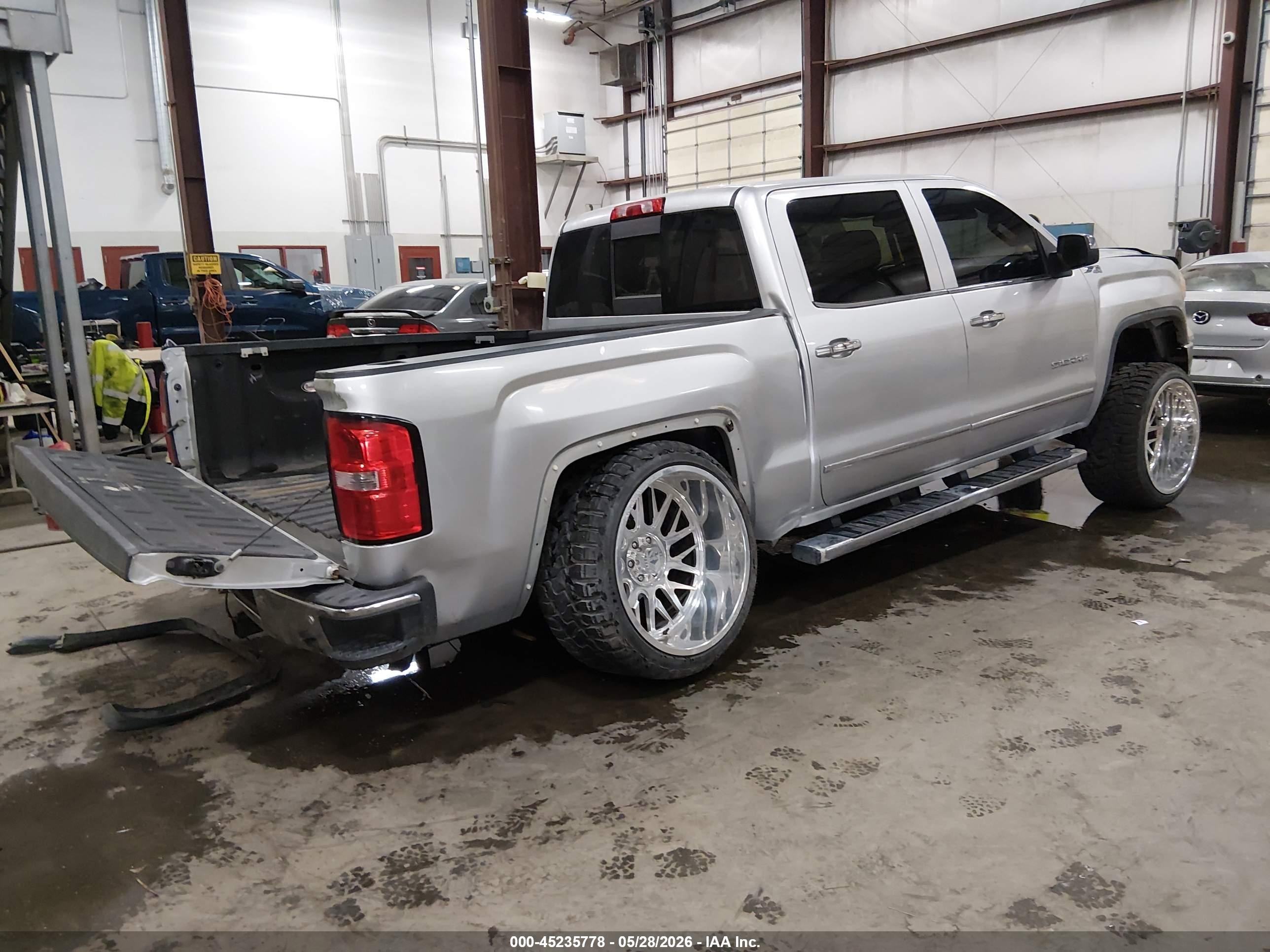 2015 Gmc Sierra K1500 Slt Silver vin: 3GTU2VEC8FG156917