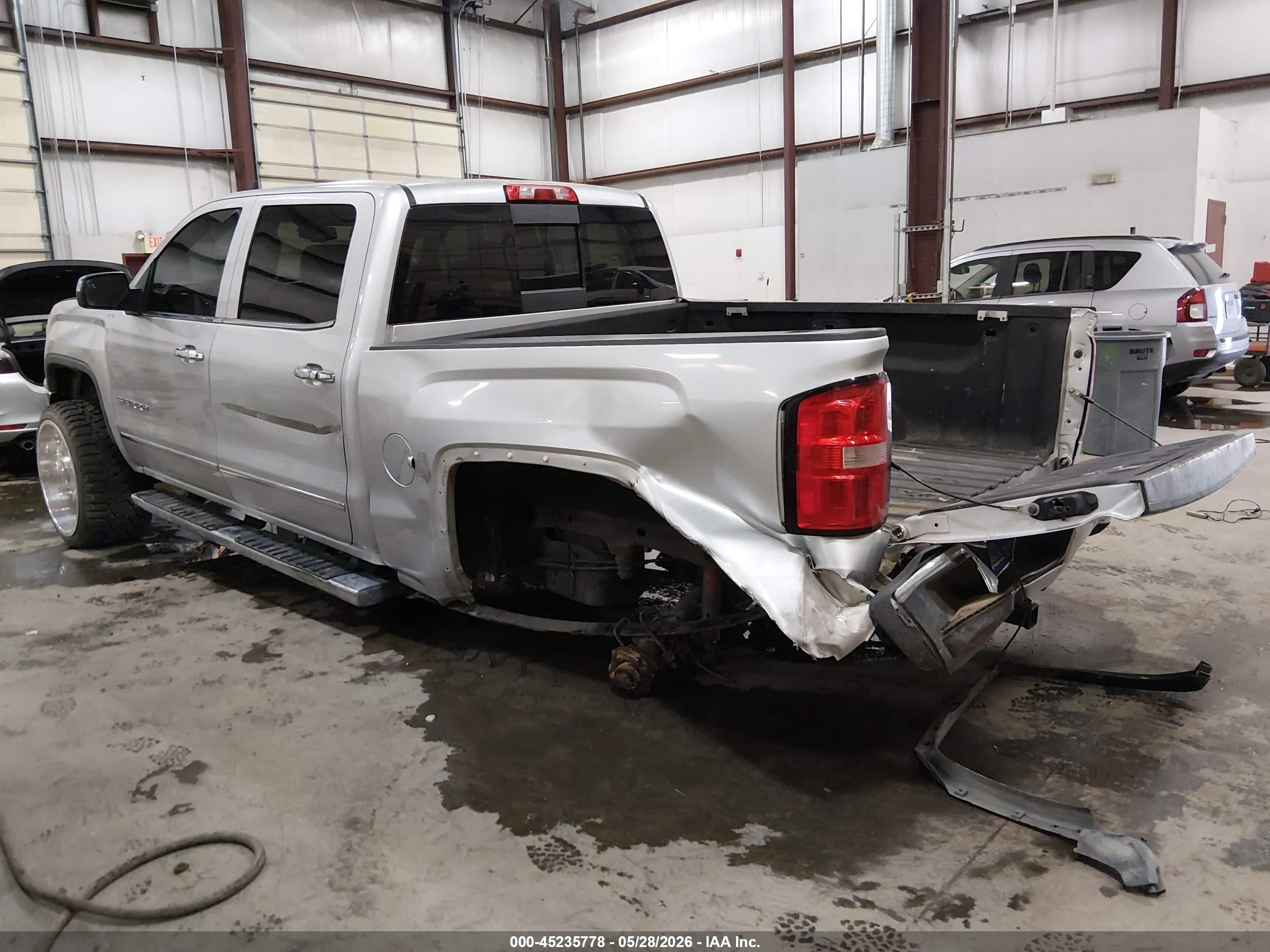 2015 Gmc Sierra K1500 Slt Silver vin: 3GTU2VEC8FG156917
