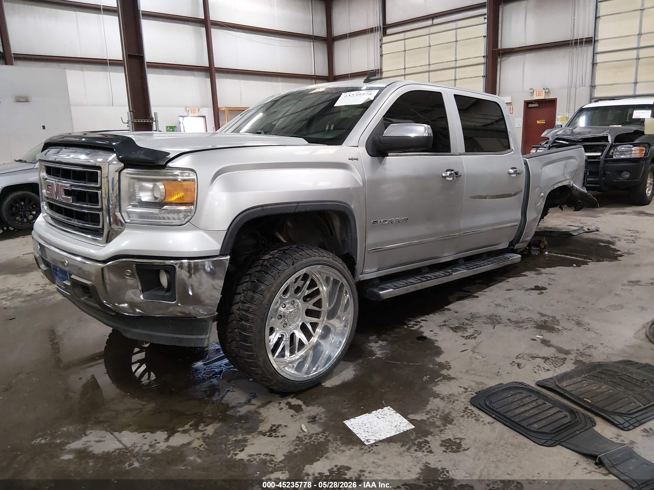 2015 Gmc Sierra K1500 Slt Silver vin: 3GTU2VEC8FG156917