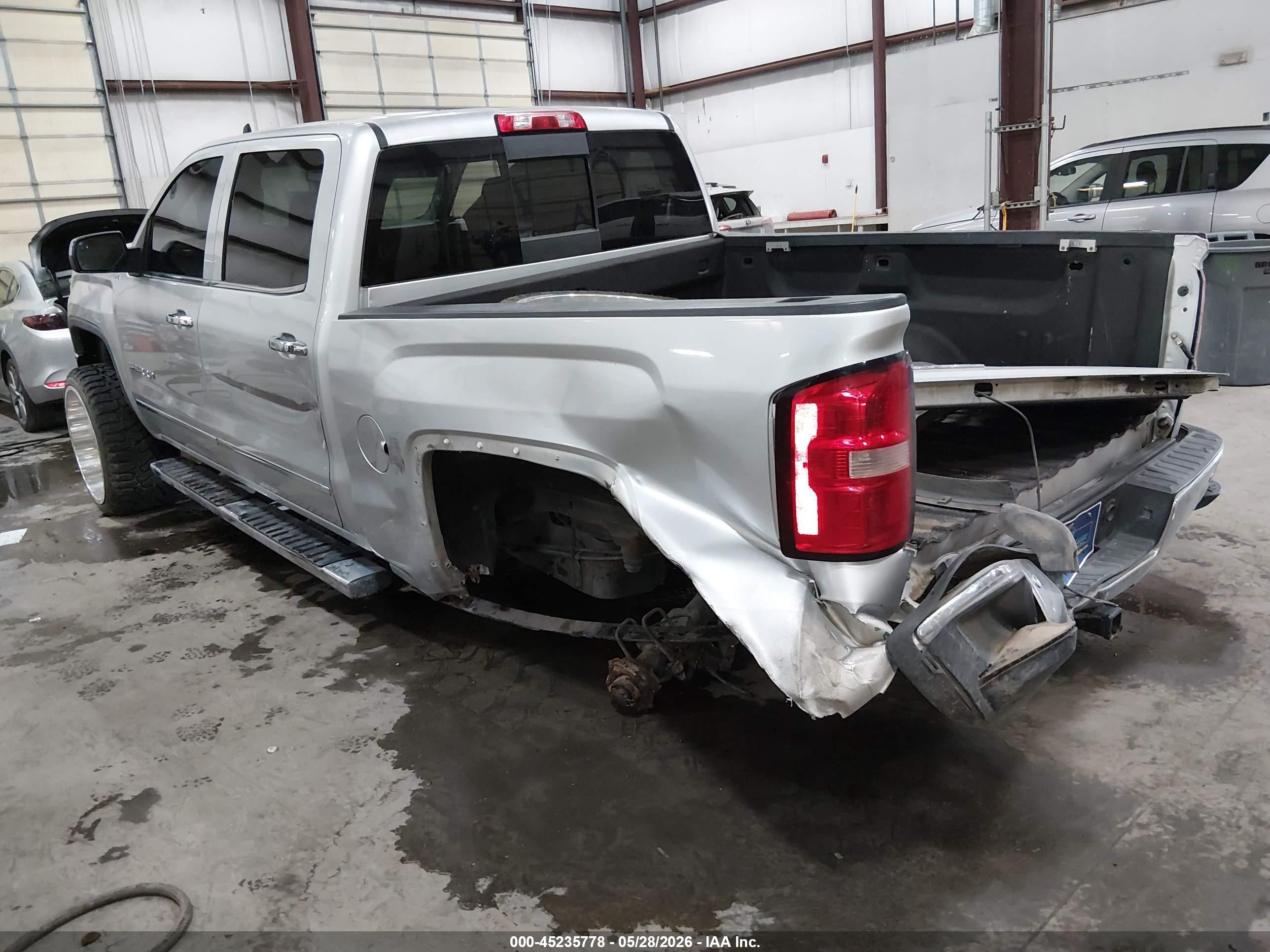 2015 Gmc Sierra K1500 Slt Silver vin: 3GTU2VEC8FG156917