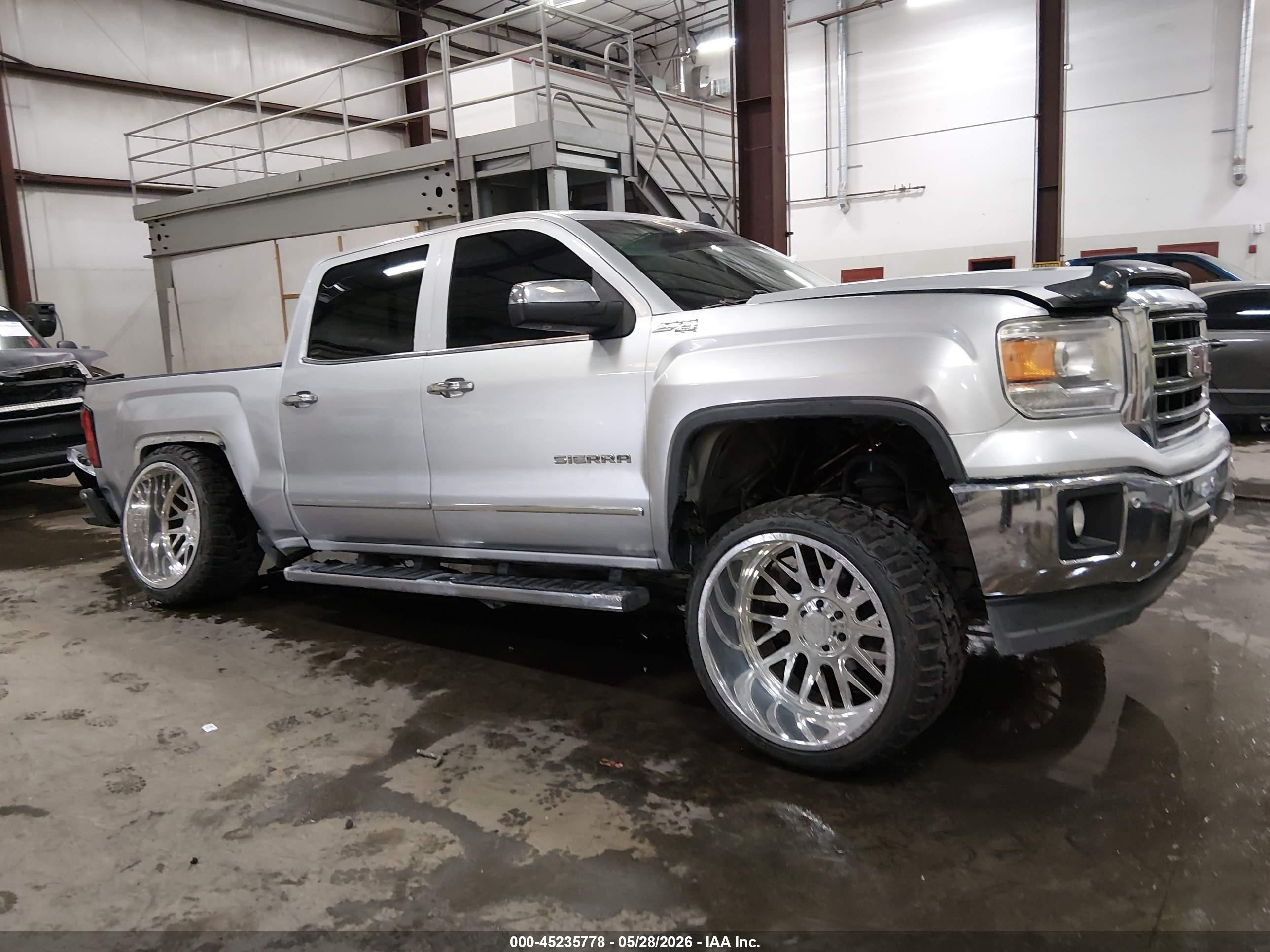 2015 Gmc Sierra K1500 Slt Silver vin: 3GTU2VEC8FG156917