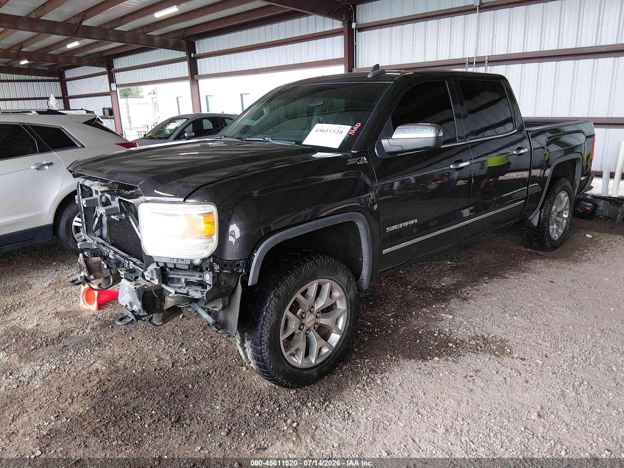 2015 Gmc Sierra 1500 Slt Gray vin: 3GTU2VEC8FG226772