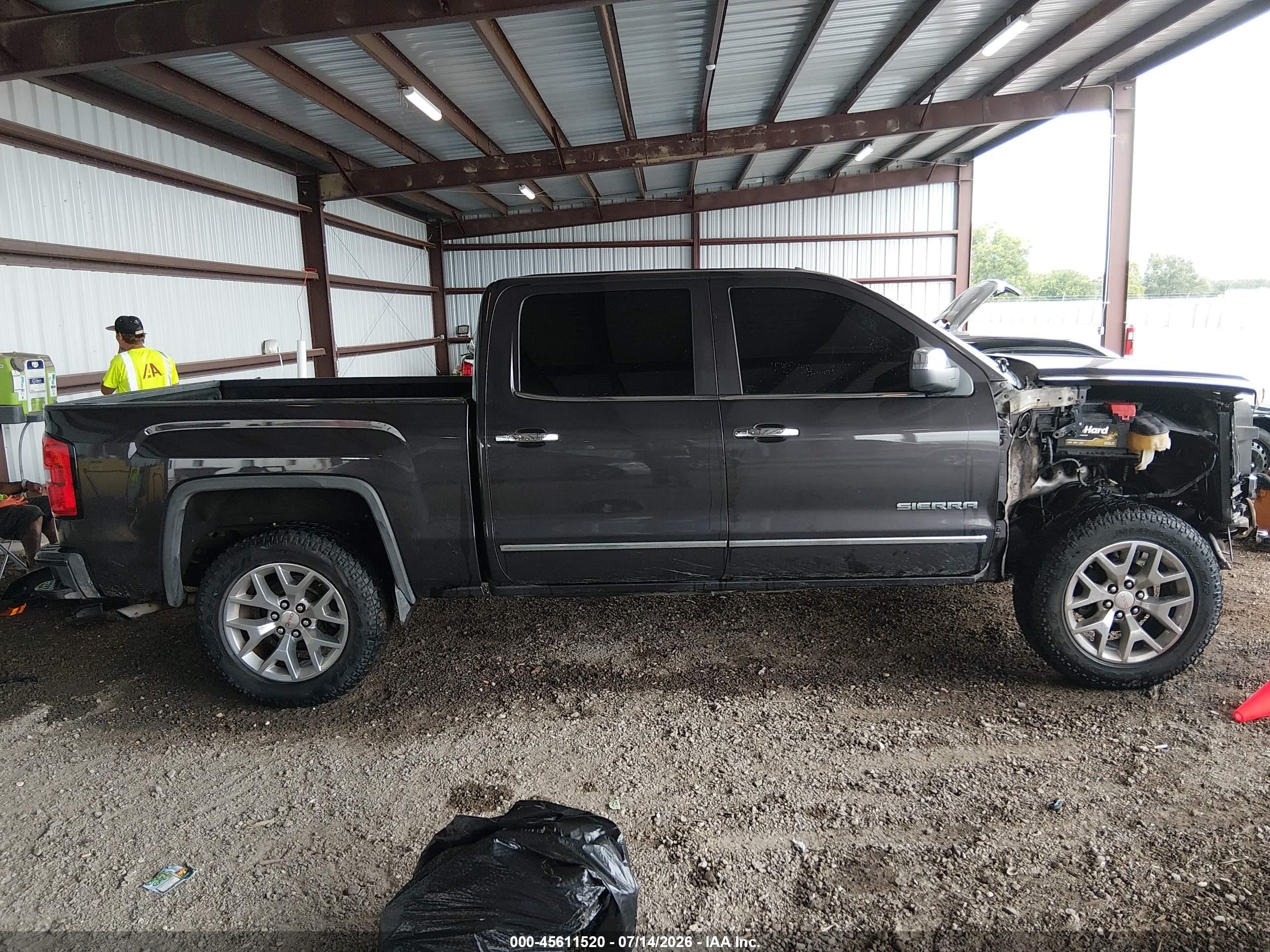 2015 Gmc Sierra 1500 Slt Gray vin: 3GTU2VEC8FG226772