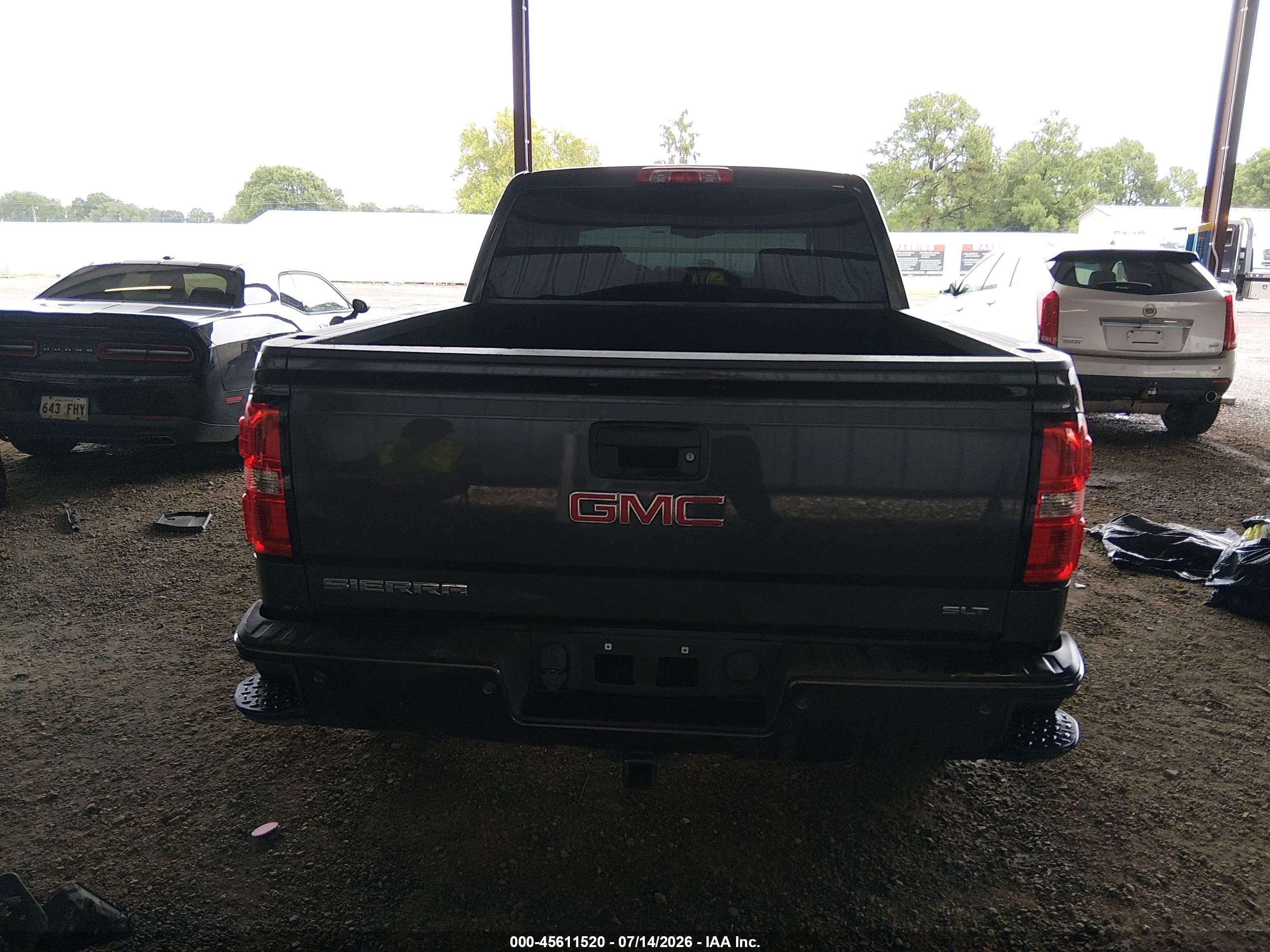 2015 Gmc Sierra 1500 Slt Gray vin: 3GTU2VEC8FG226772