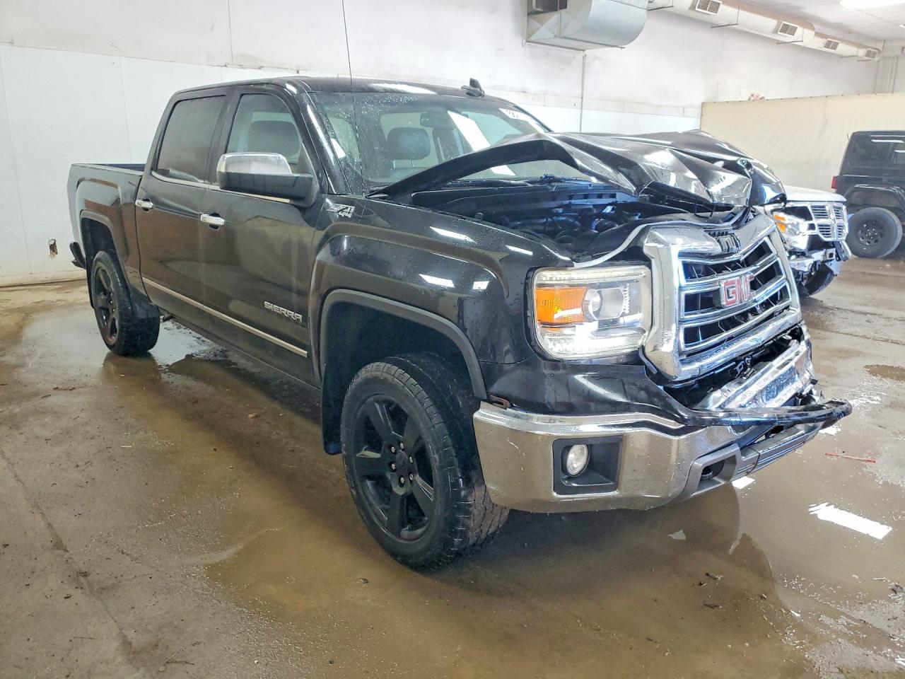 2015 Gmc Sierra K1500 Slt Black vin: 3GTU2VEC8FG284297