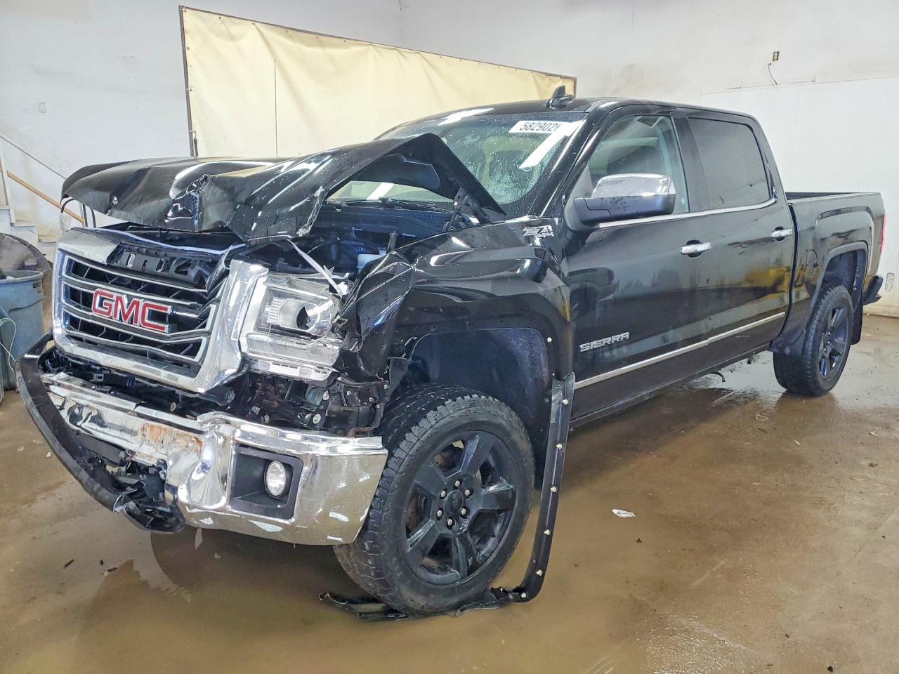 2015 Gmc Sierra K1500 Slt Black vin: 3GTU2VEC8FG284297