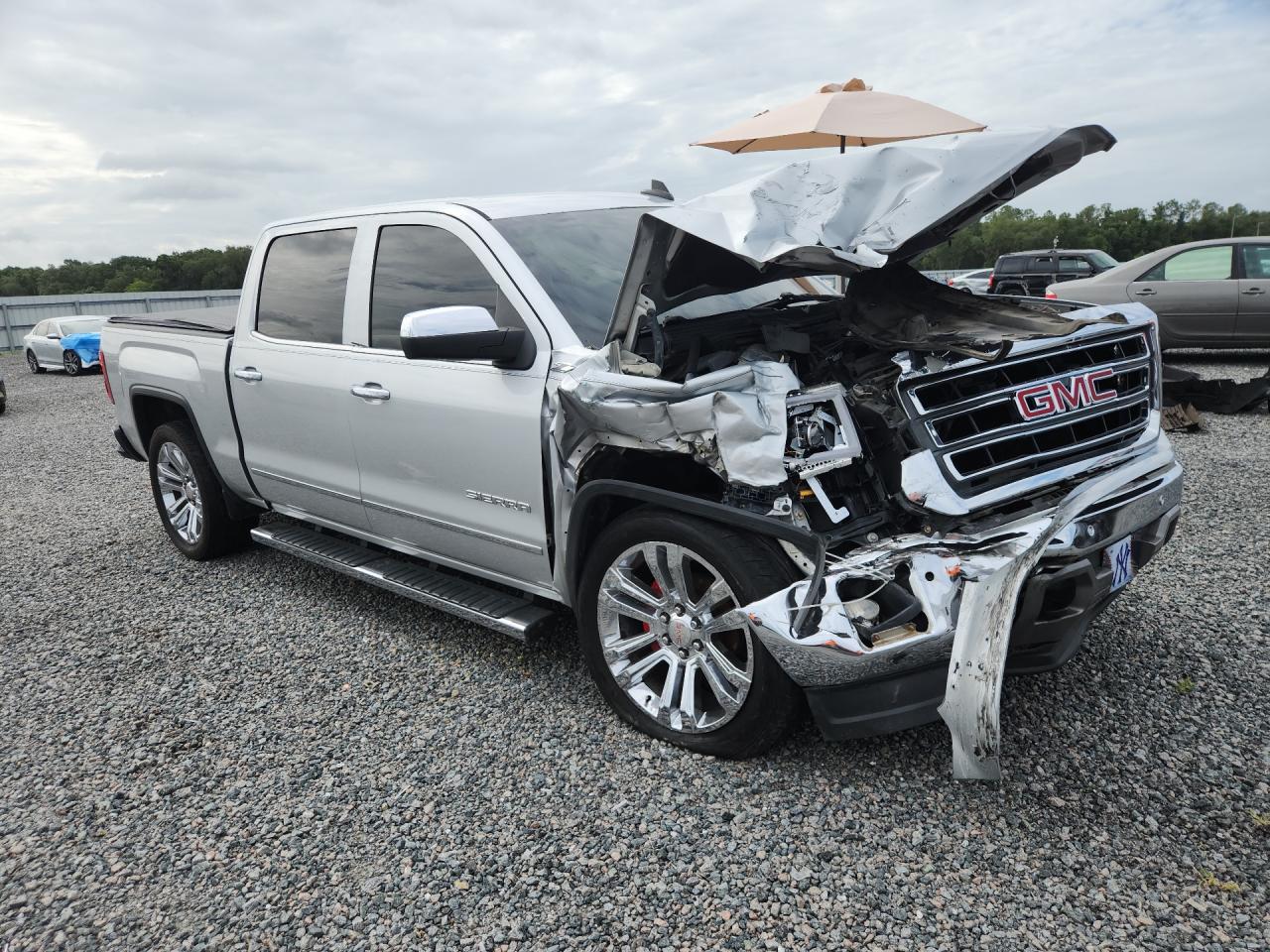 2015 Gmc Sierra K1500 Slt Silver vin: 3GTU2VEC8FG294814