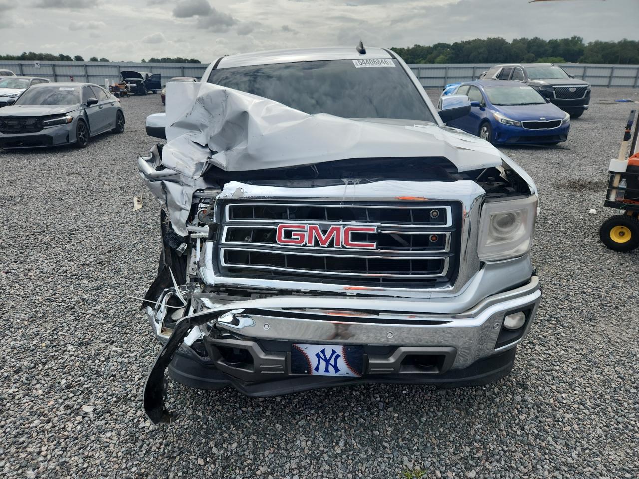 2015 Gmc Sierra K1500 Slt Silver vin: 3GTU2VEC8FG294814