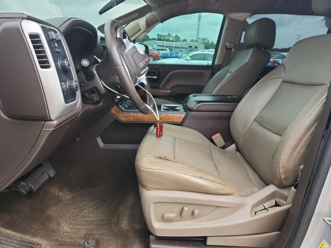 2015 Gmc Sierra K1500 Slt Silver vin: 3GTU2VEC8FG294814