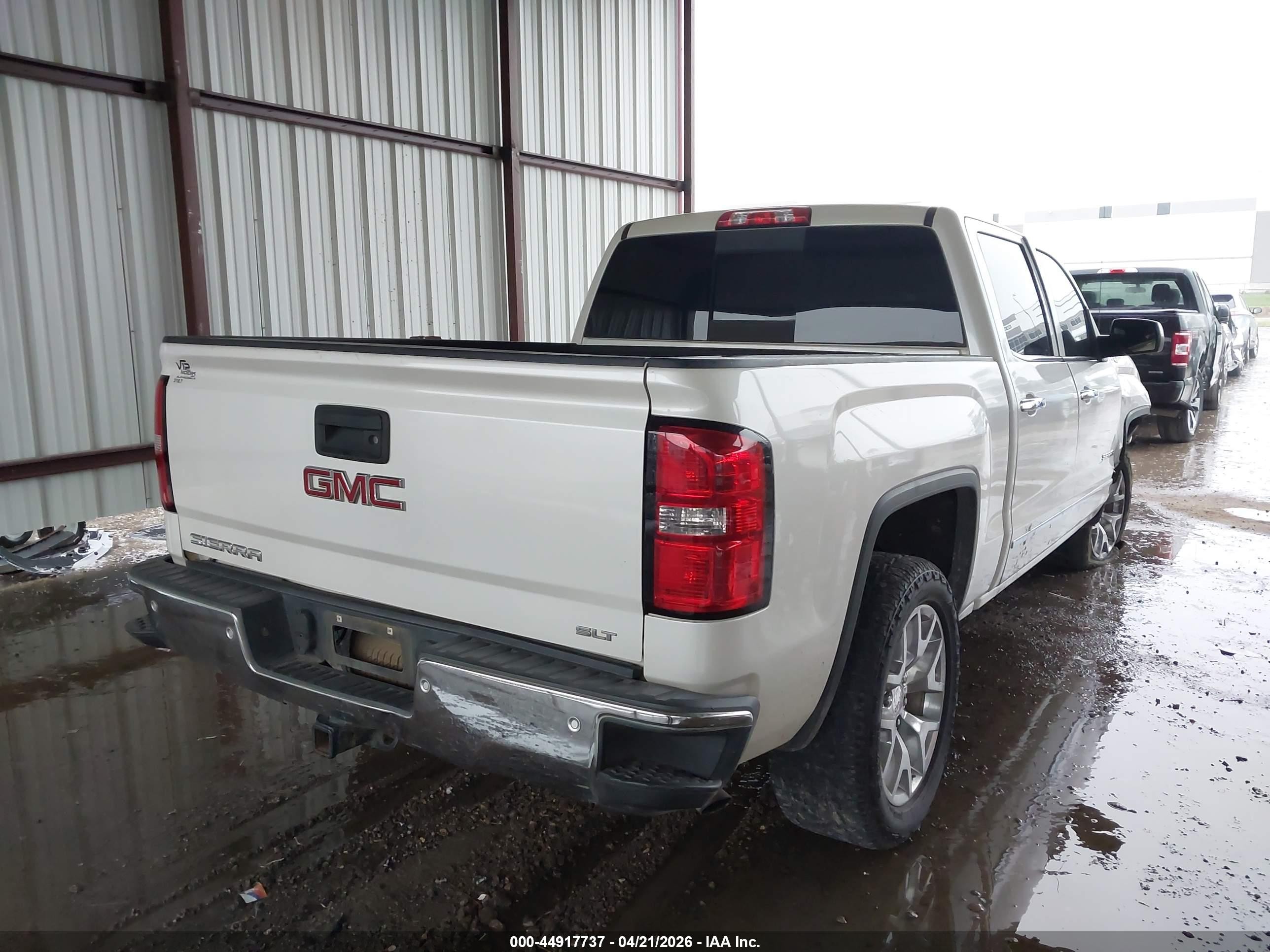 2015 Gmc Sierra 1500 Slt White vin: 3GTU2VEC8FG323504