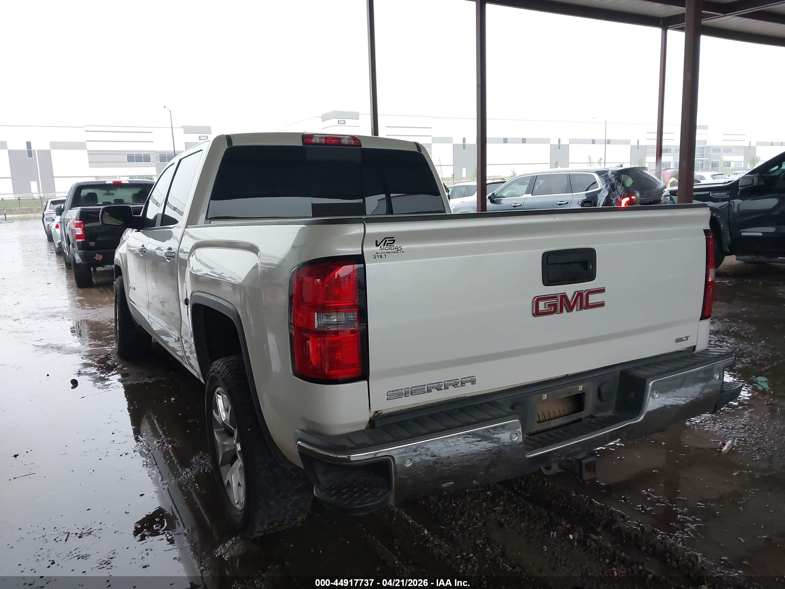 2015 Gmc Sierra 1500 Slt White vin: 3GTU2VEC8FG323504