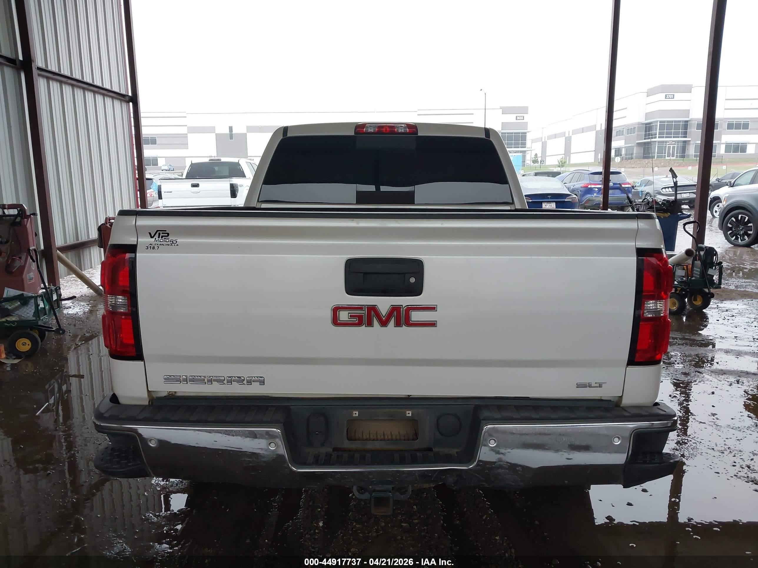 2015 Gmc Sierra 1500 Slt White vin: 3GTU2VEC8FG323504