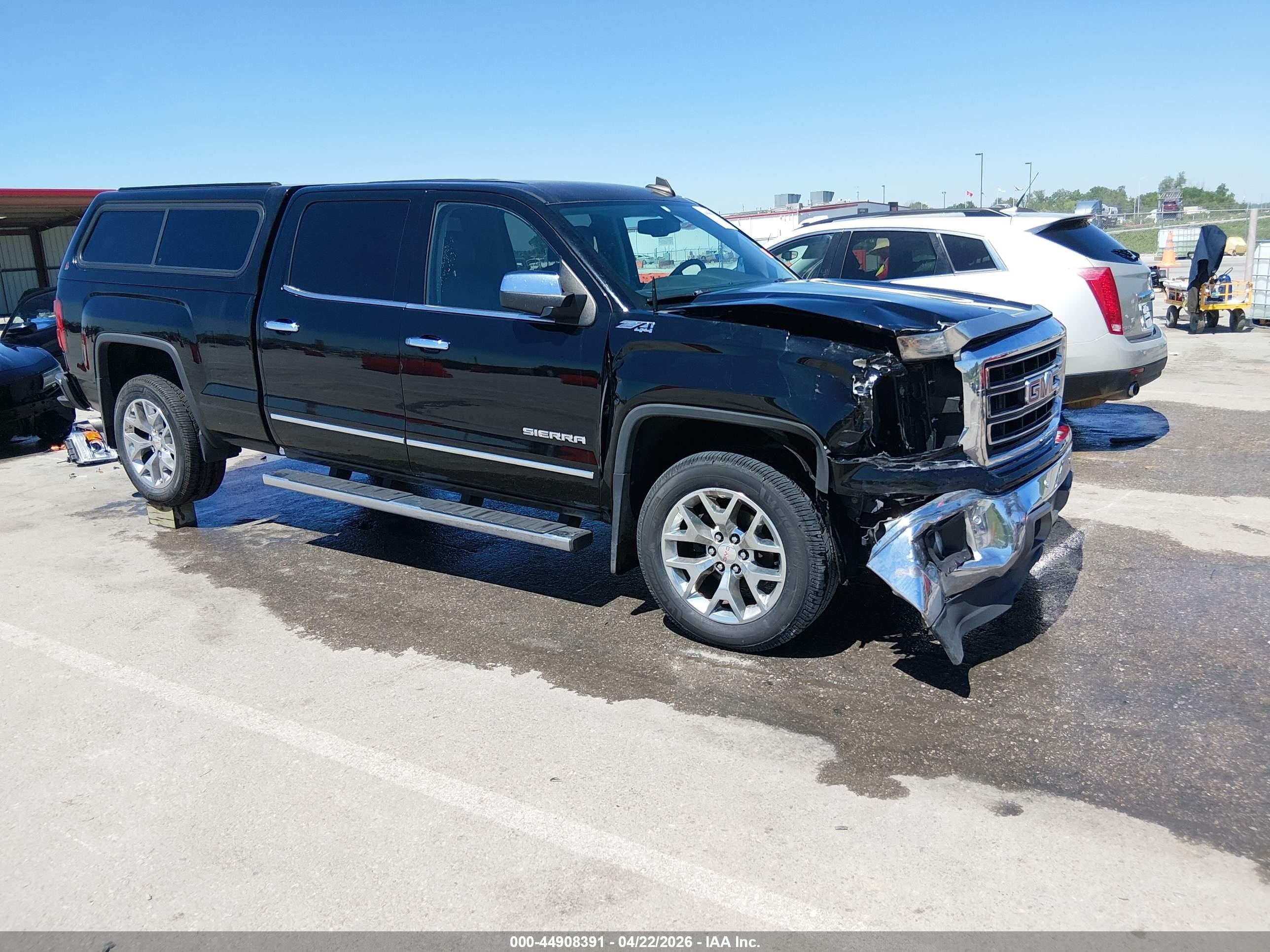2015 Gmc Sierra 1500 Slt Black vin: 3GTU2VEC8FG387638
