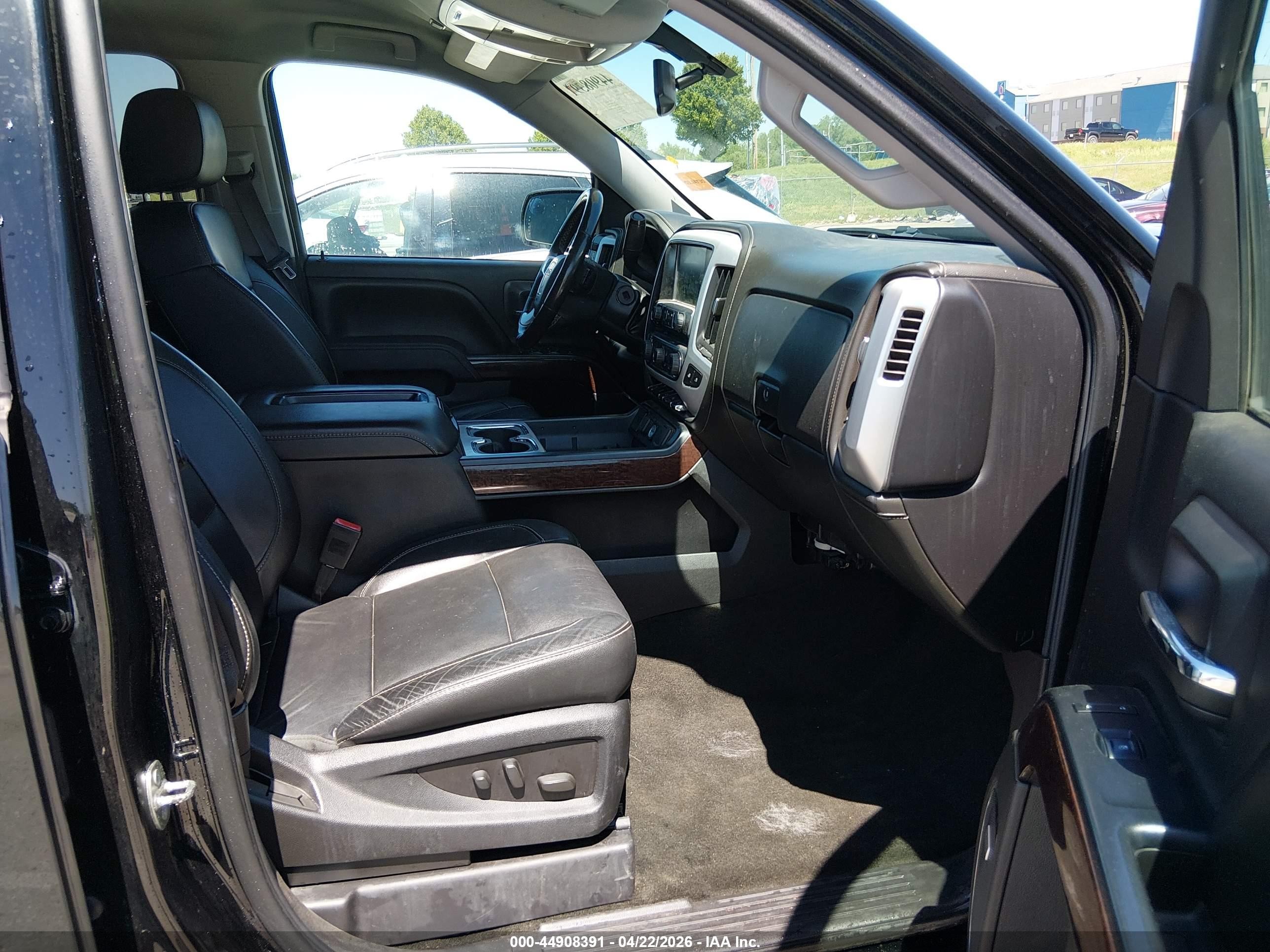 2015 Gmc Sierra 1500 Slt Black vin: 3GTU2VEC8FG387638