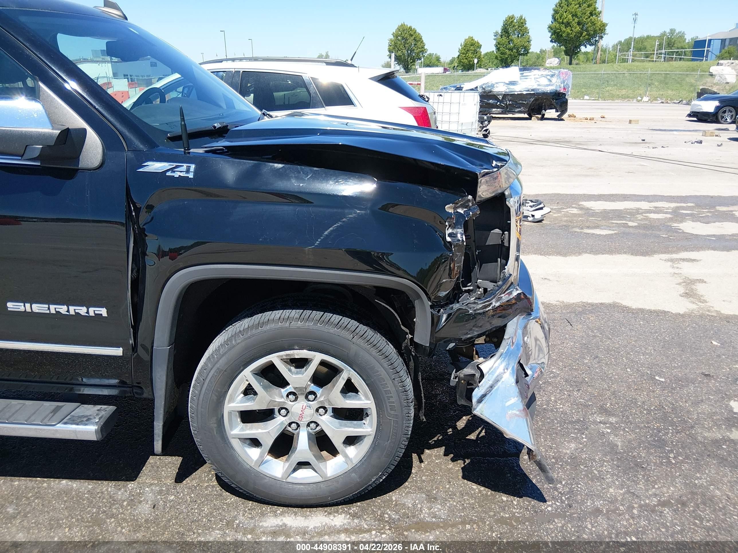 2015 Gmc Sierra 1500 Slt Black vin: 3GTU2VEC8FG387638