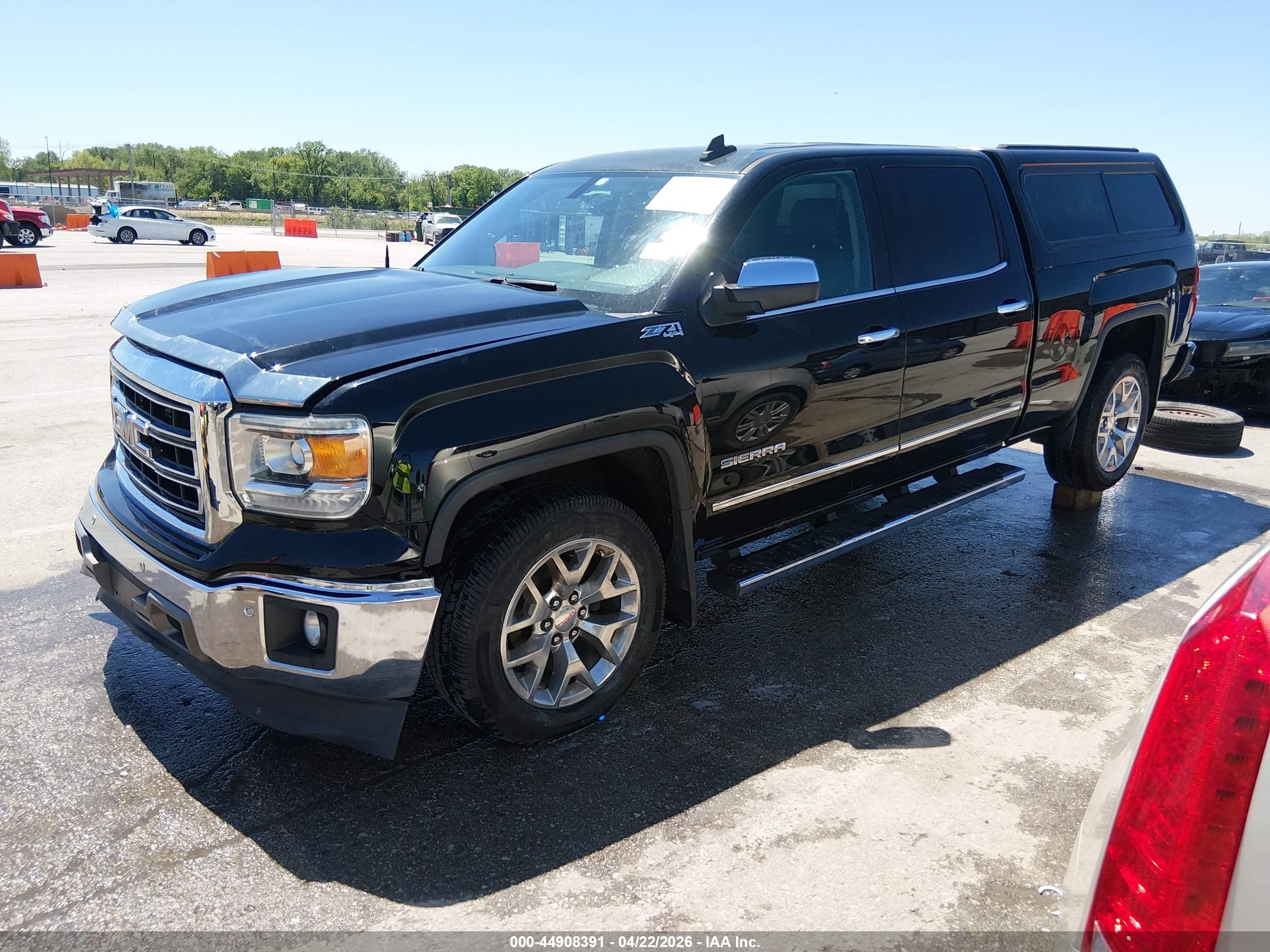 2015 Gmc Sierra 1500 Slt Black vin: 3GTU2VEC8FG387638