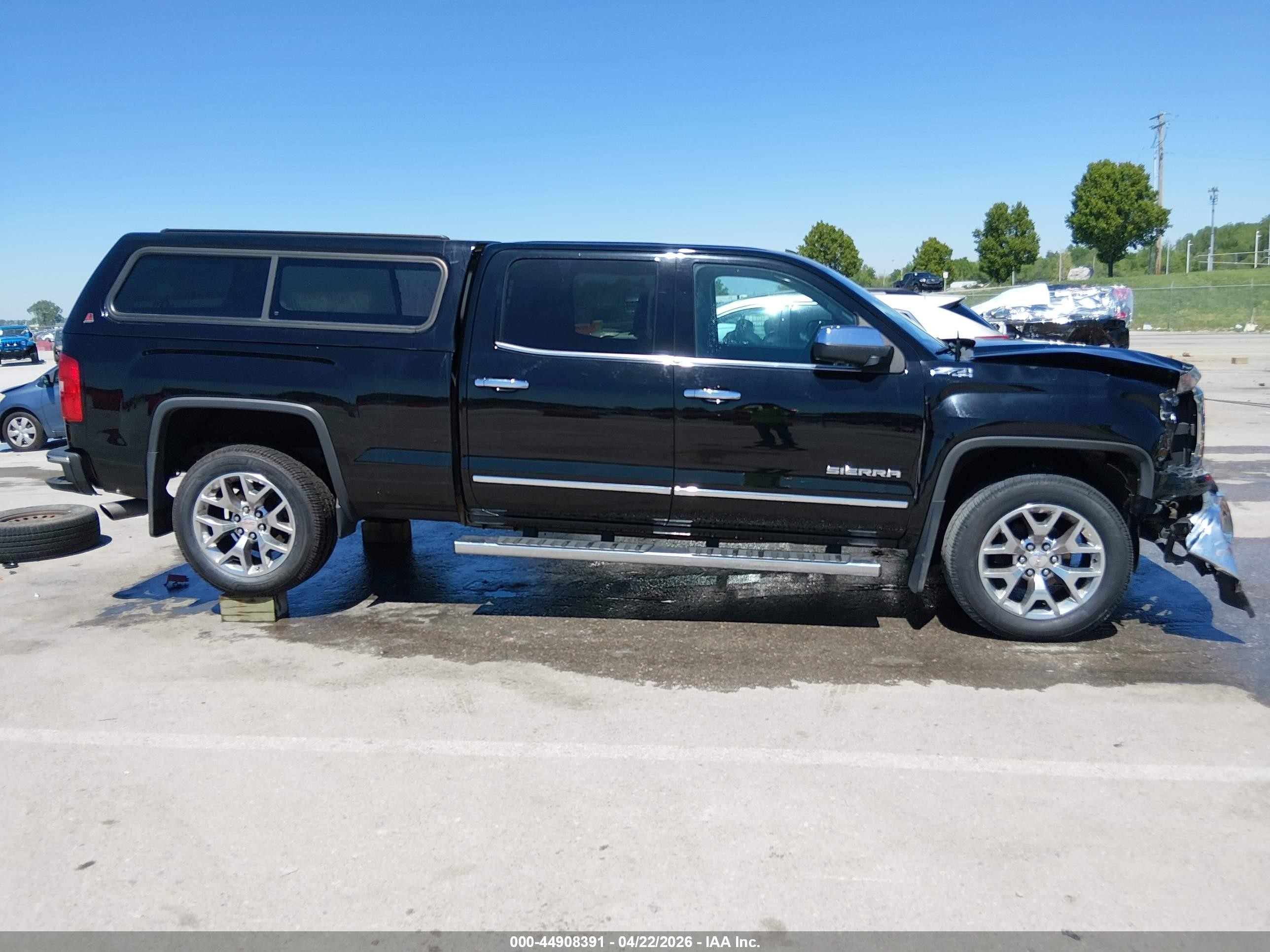 2015 Gmc Sierra 1500 Slt Black vin: 3GTU2VEC8FG387638
