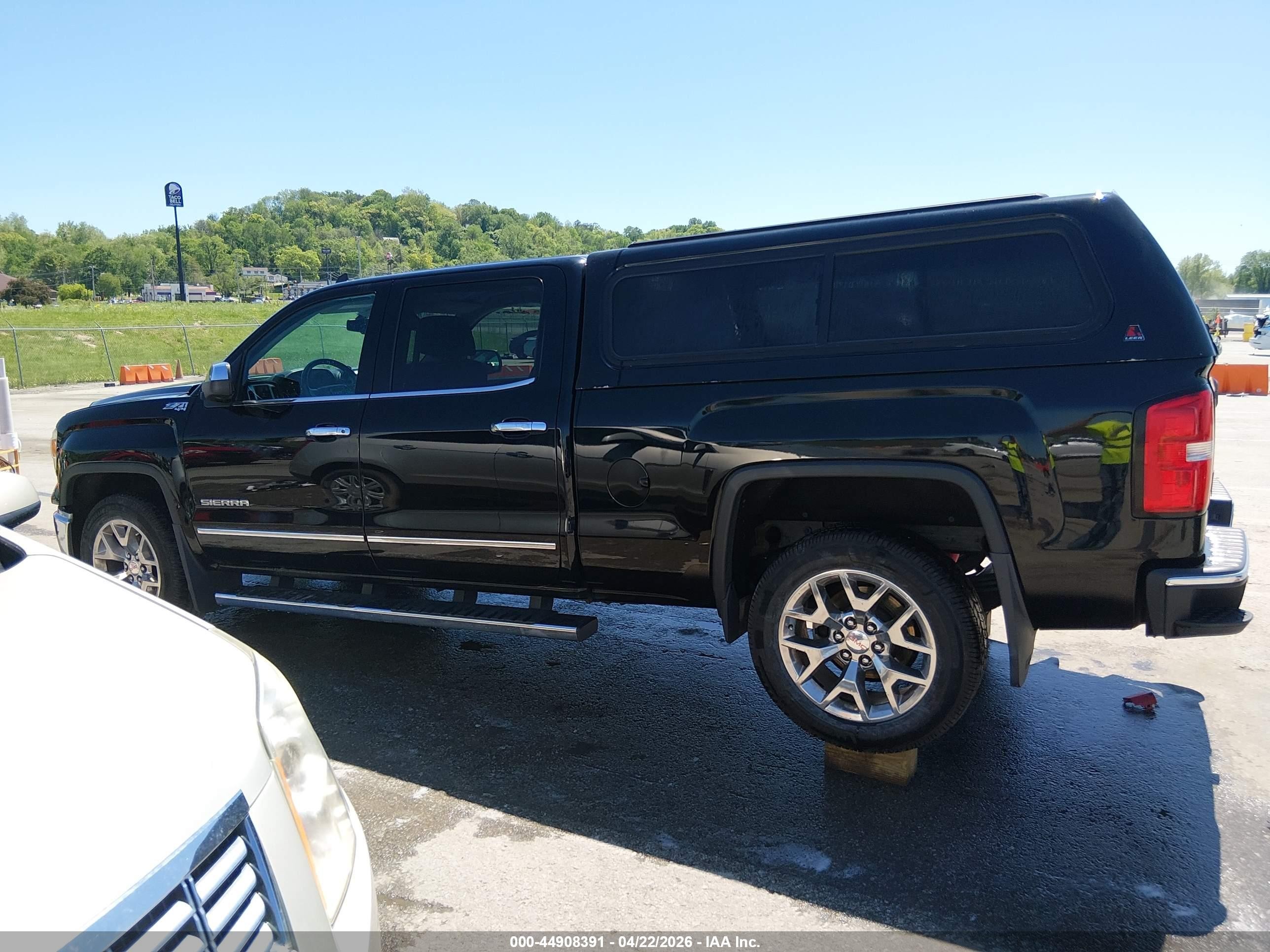 2015 Gmc Sierra 1500 Slt Black vin: 3GTU2VEC8FG387638